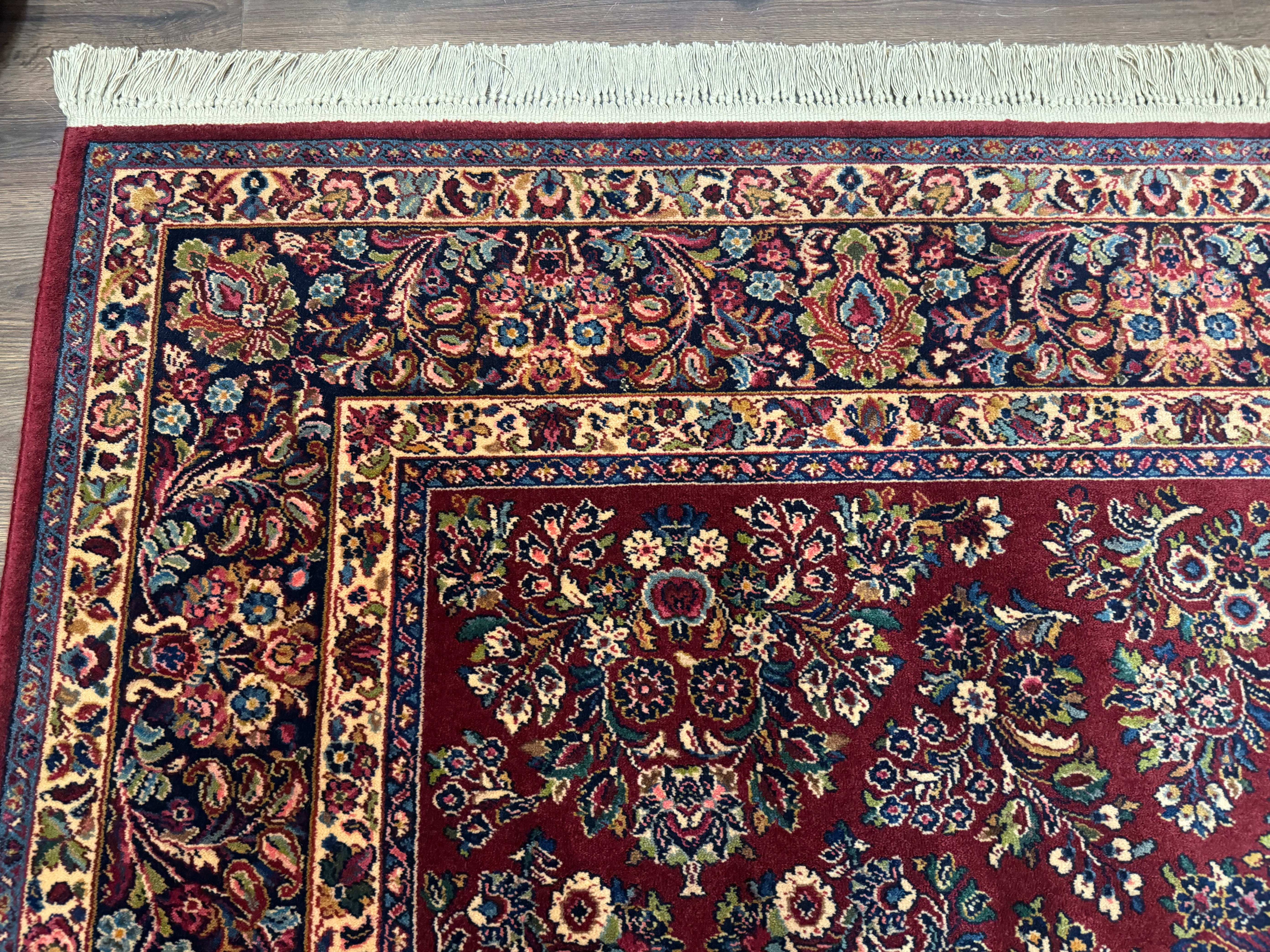 10x14 Karastan Rug Red Sarouk #785, Wool Original 700 Series - Image 6