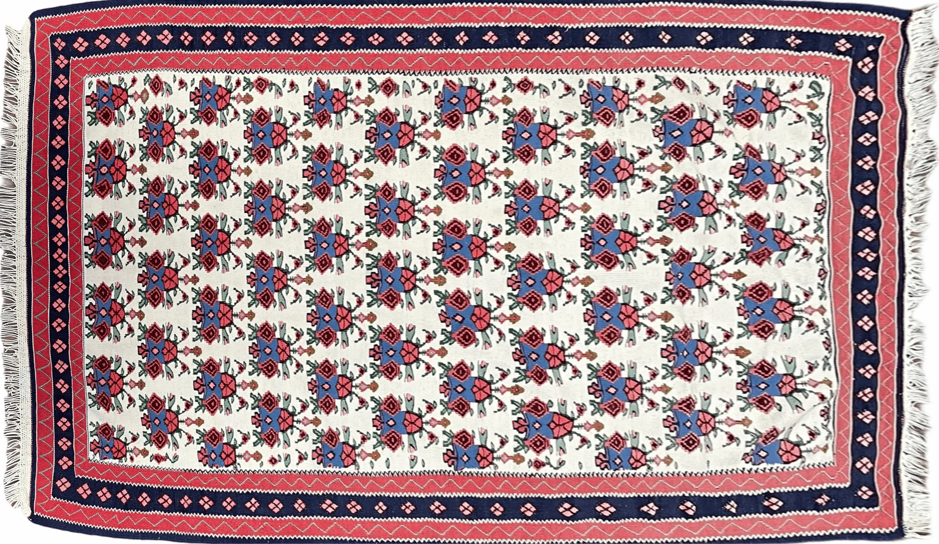 3x5 Vintage Kurdish Senneh Kilim Rug 3 x 5 Heirloom Rug Flatweave Antique Rug Playroom Rug Collectible Rug Beige Kilim - Image 2