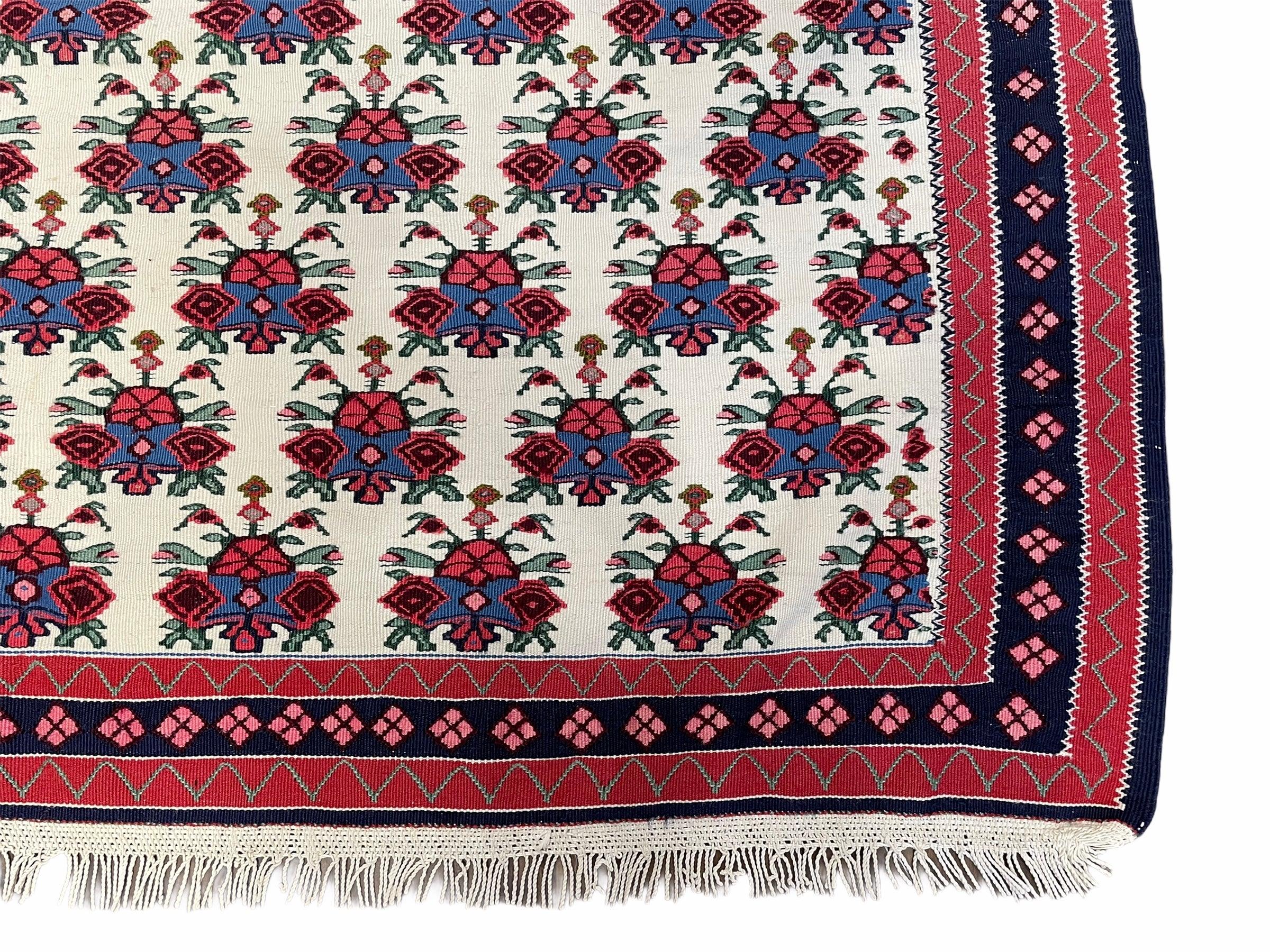 3x5 Vintage Kurdish Senneh Kilim Rug 3 x 5 Heirloom Rug Flatweave Antique Rug Playroom Rug Collectible Rug Beige Kilim - Image 9