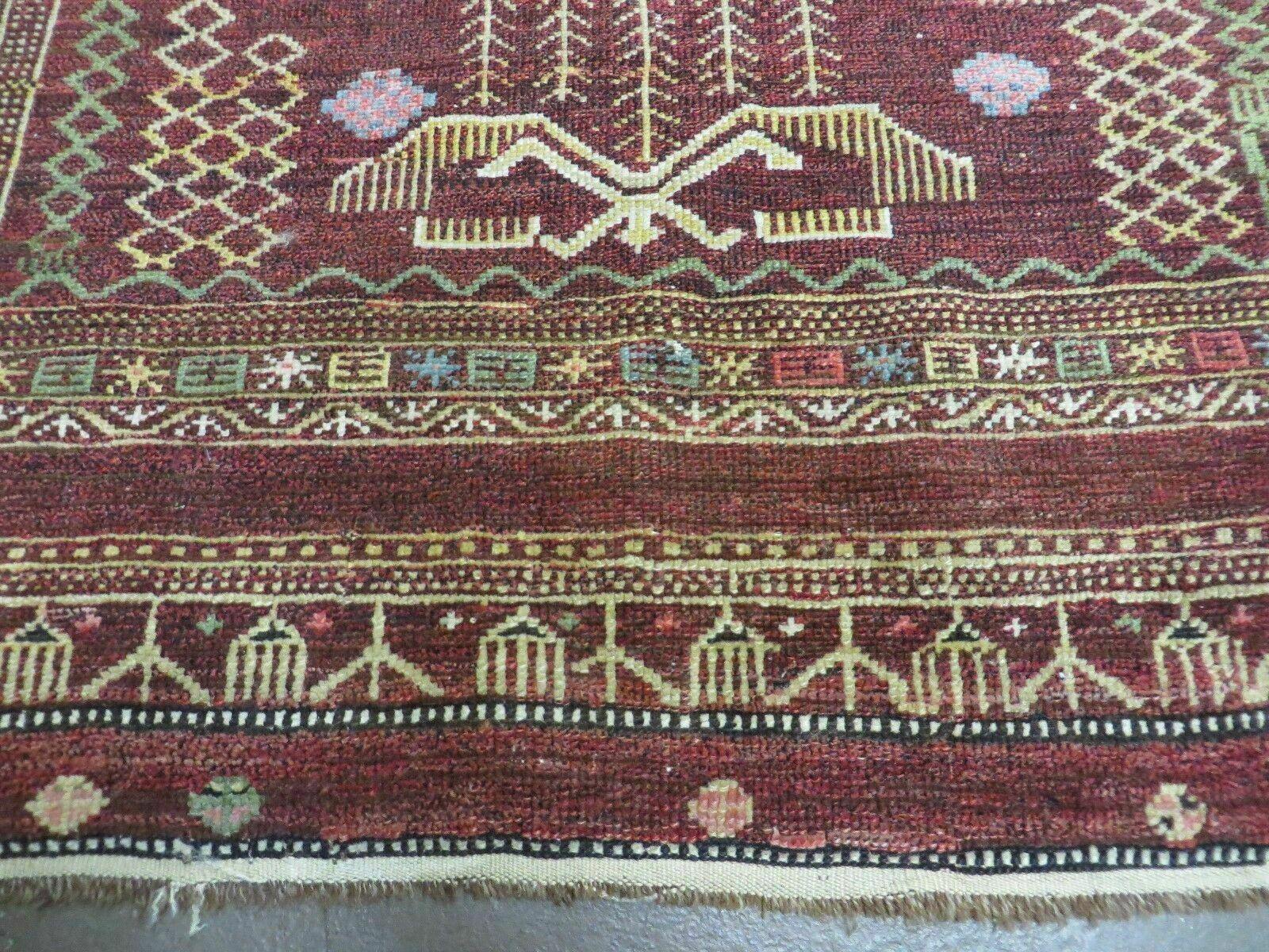 4' X 6' Antique Handmade Caucasian Shirvan Russian Armenian Wool Rug Colorful - Image 5