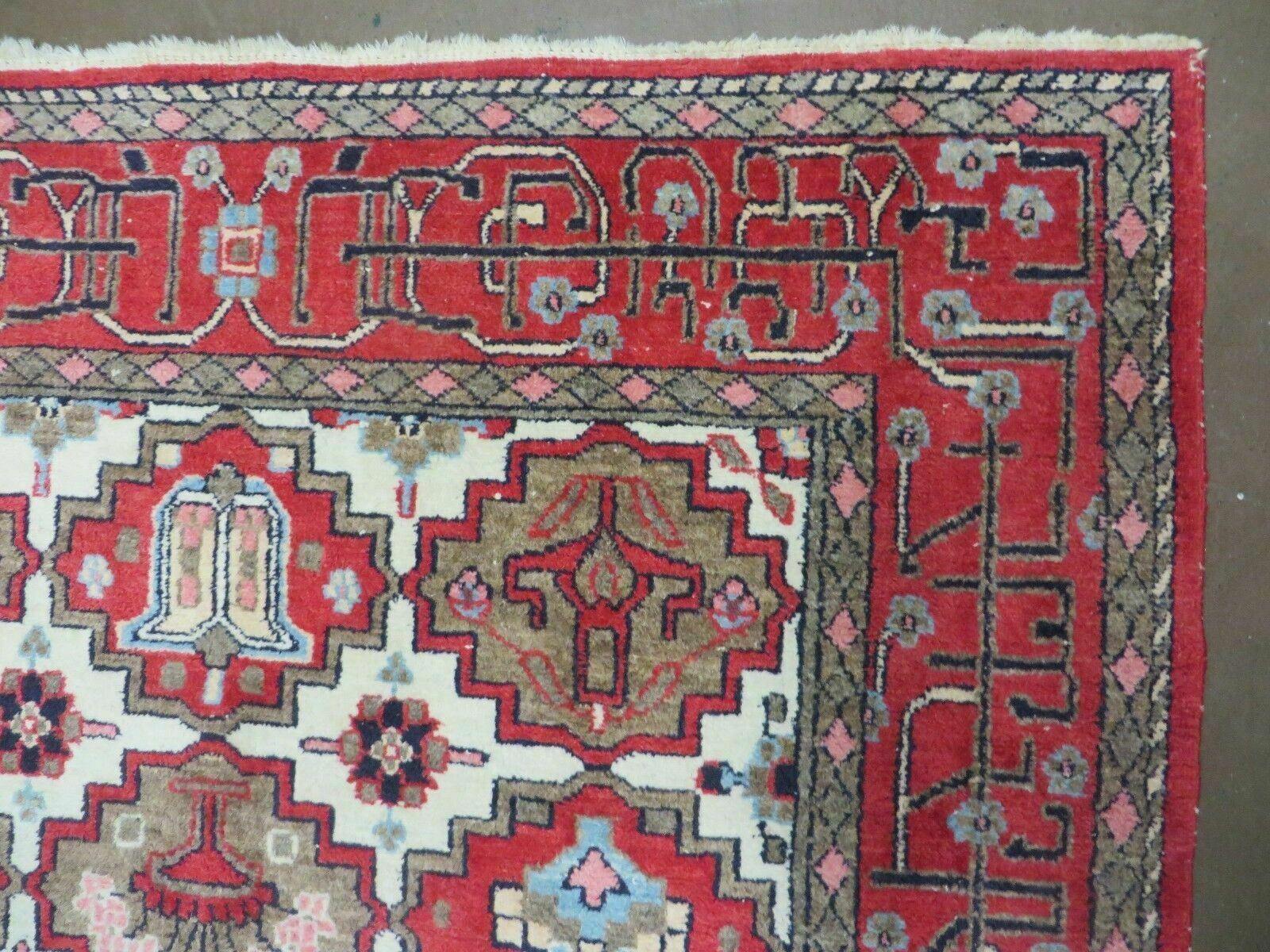4' X 6' Antique Handmade Turkish Anatolian Wool Rug Vegetable Dyes - Image 7