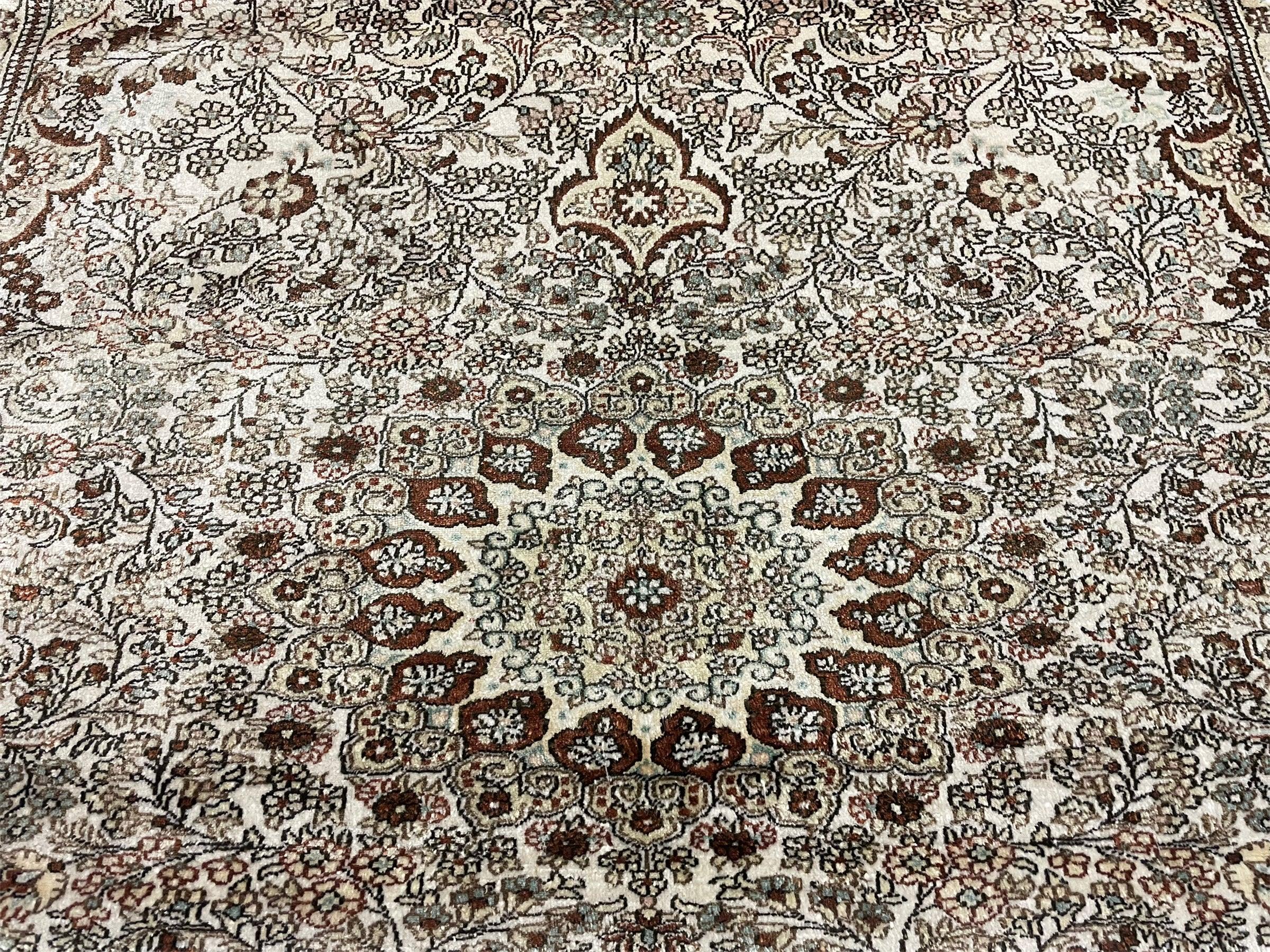 4' X 6' Vintage Fine Handmade Chinese Oriental Silk Rug 400 KPSI Wow - Image 4
