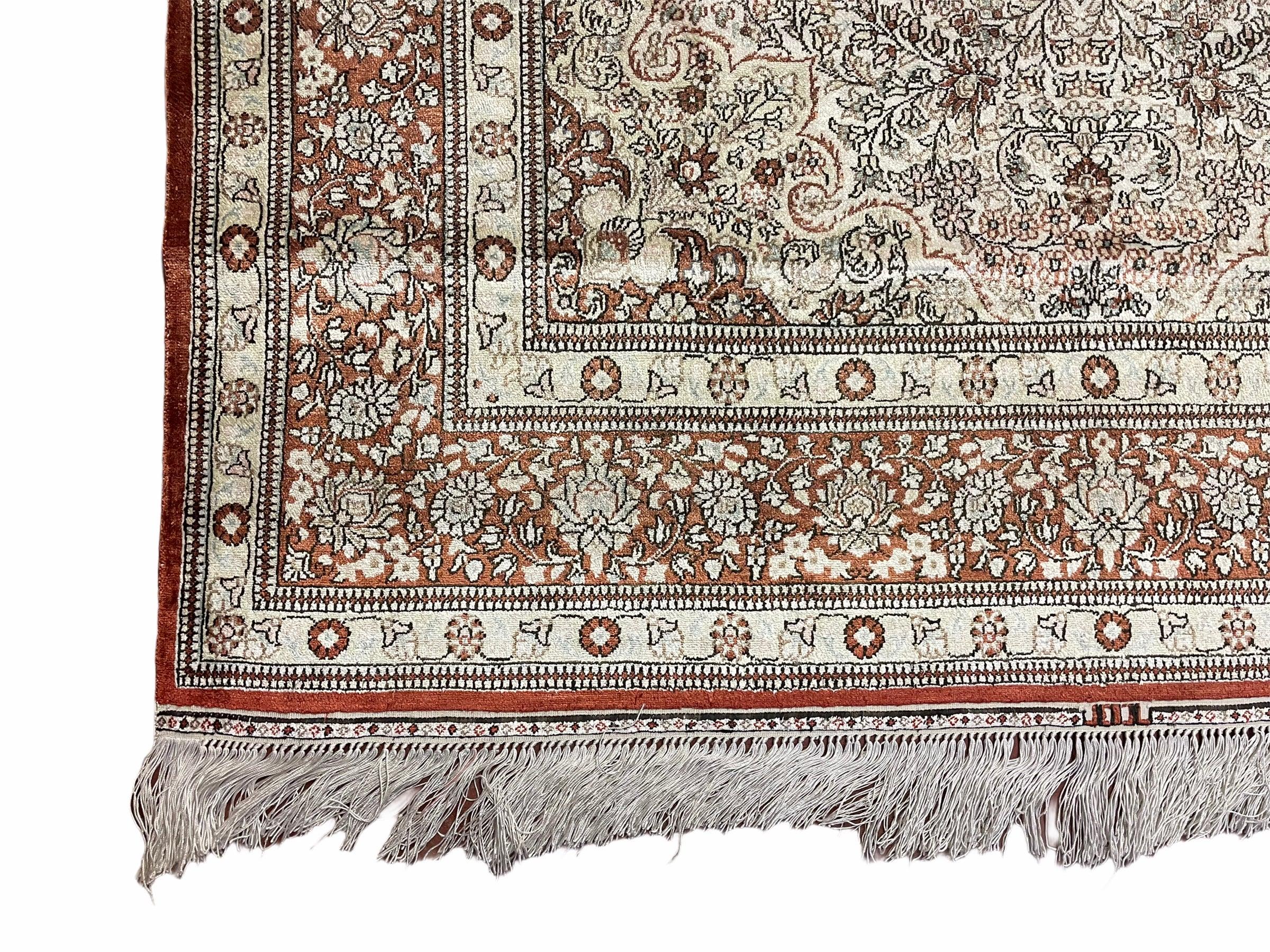 4' X 6' Vintage Fine Handmade Chinese Oriental Silk Rug 400 KPSI Wow - Image 8