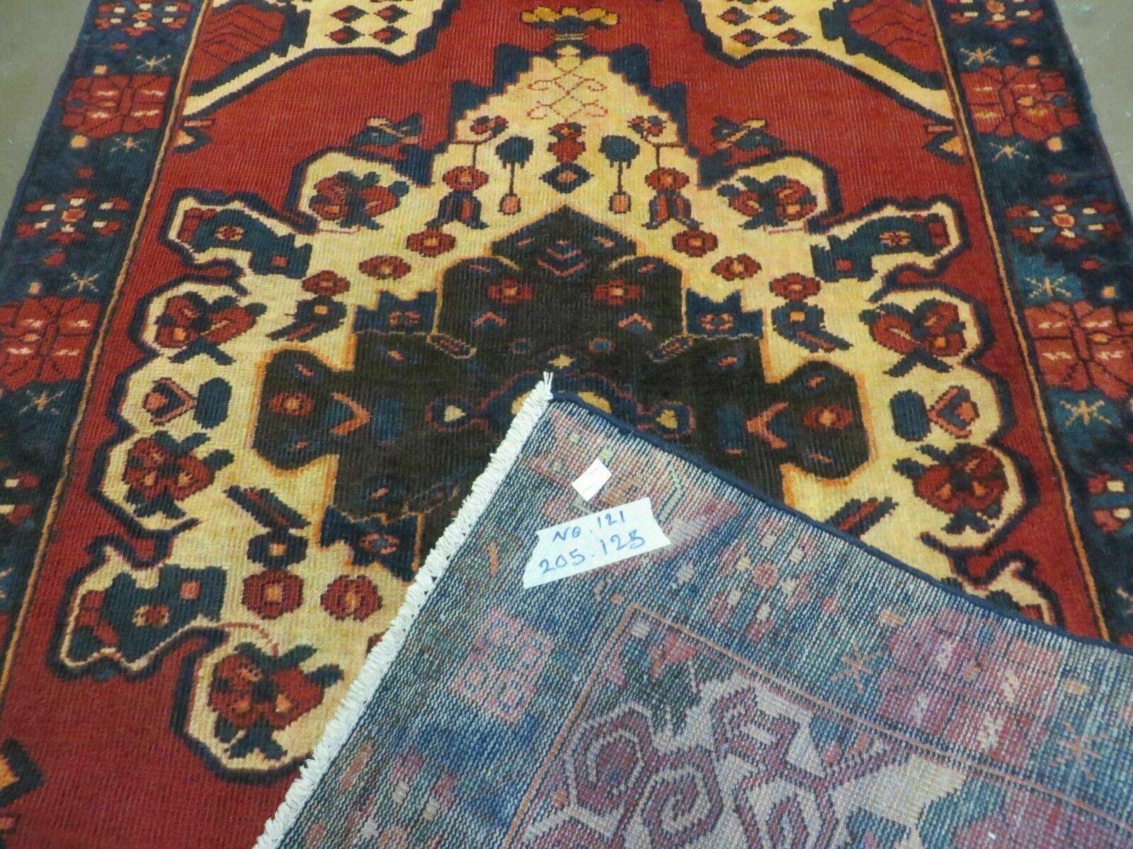 4' X 7' Antique 1920 Handmade Turkish Wool Rug Veg Dye Nice - Image 10