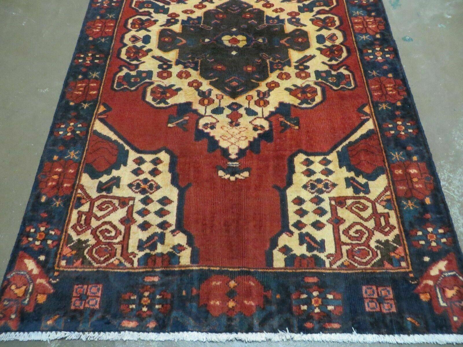 4' X 7' Antique 1920 Handmade Turkish Wool Rug Veg Dye Nice - Image 5