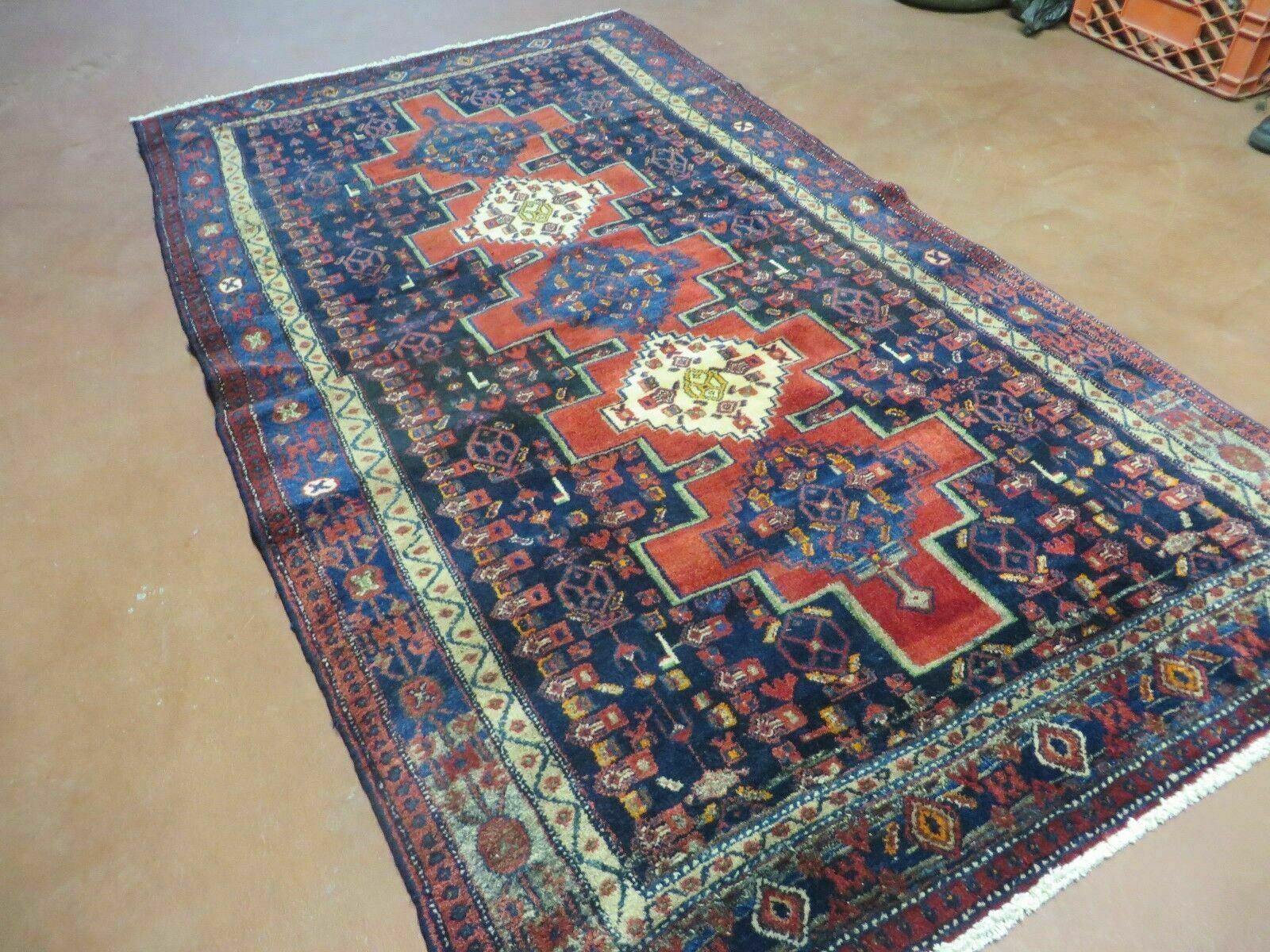4' X 7' Antique Handmade Turkish Wool Rug Nice # 638 - Image 2