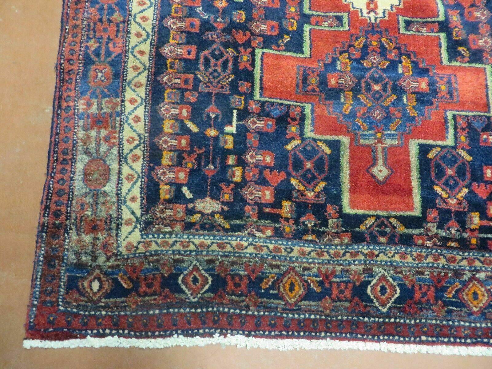4' X 7' Antique Handmade Turkish Wool Rug Nice # 638 - Image 5
