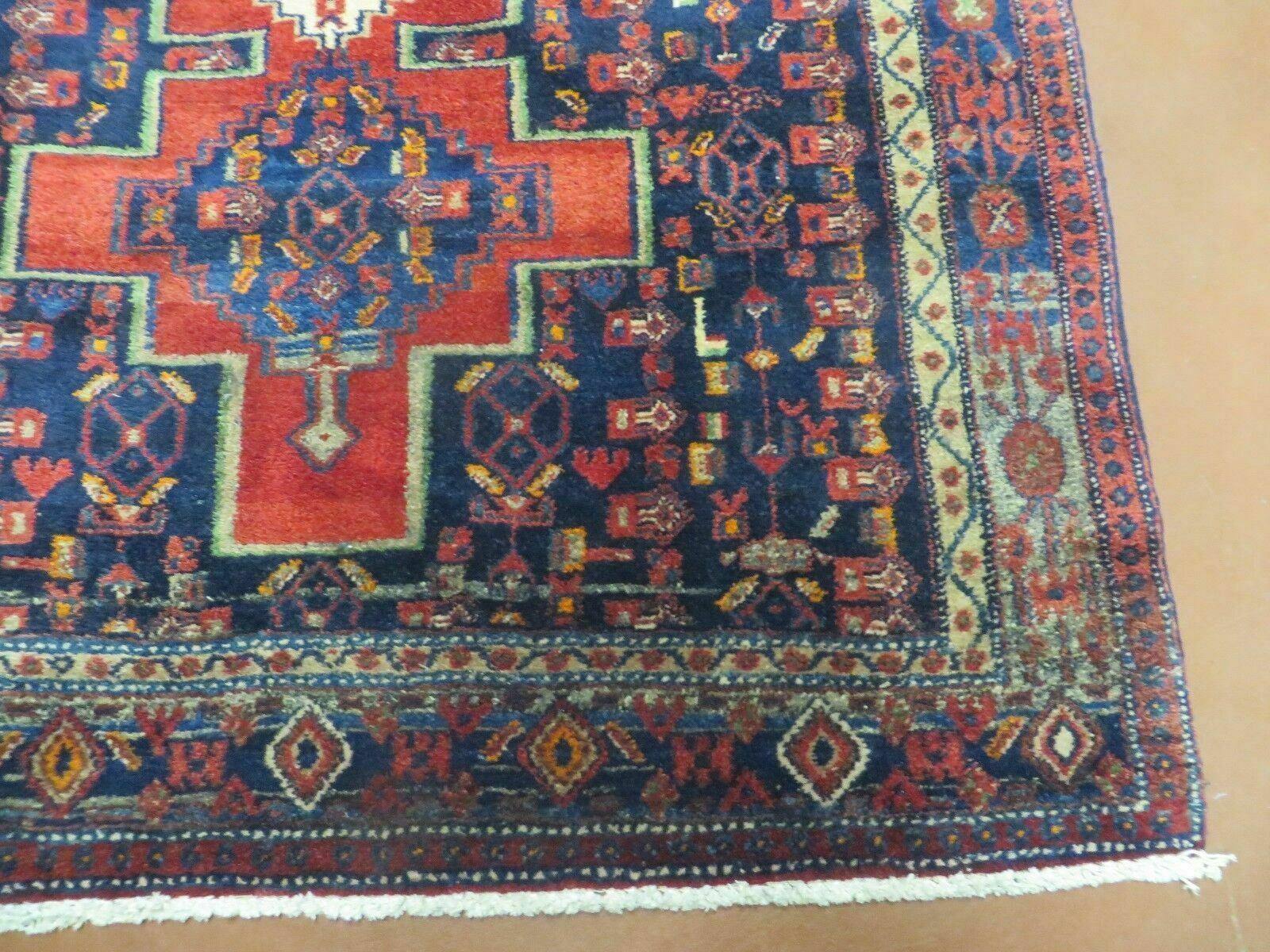4' X 7' Antique Handmade Turkish Wool Rug Nice # 638 - Image 6