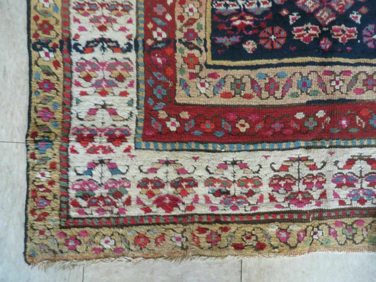 4' X11' Antique Handmade Turkish Anatolian Wool Corridor Kalegy Runner Rug - Image 8