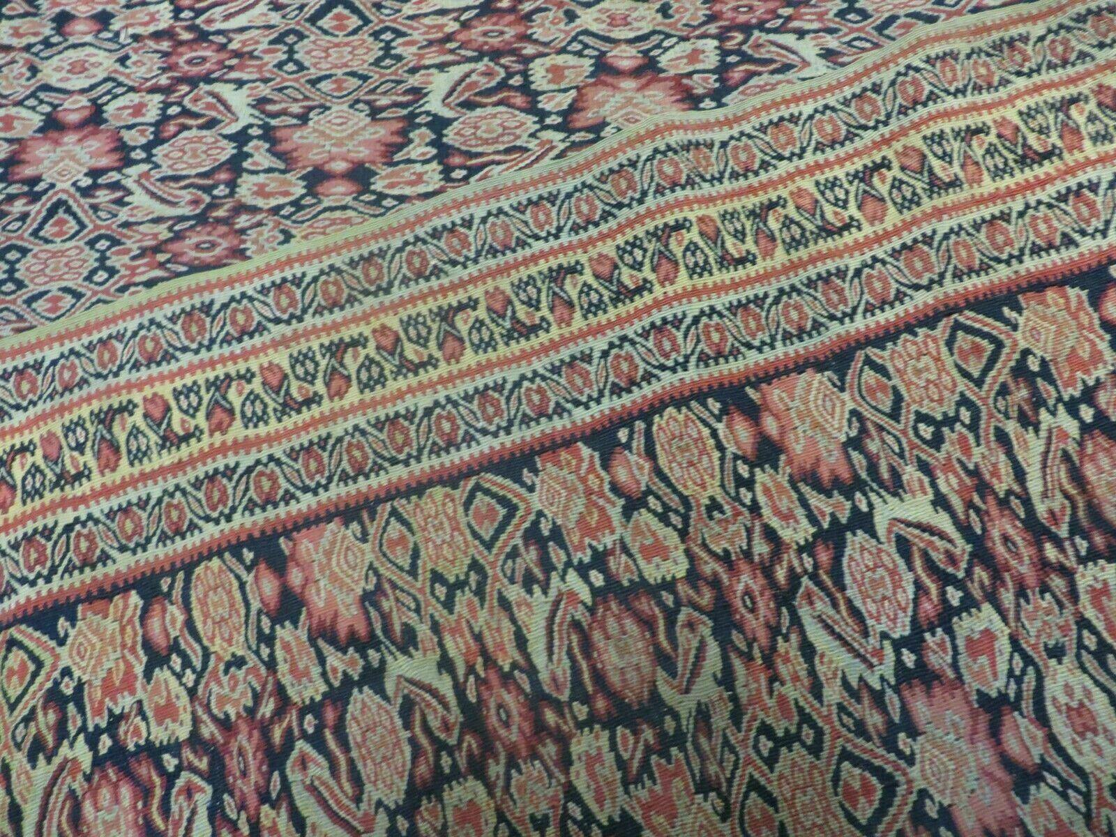 4' X7' Antique Handmade Turkish Wool Kilim Soumak Flat Weave Rug Tribal Organic - Image 10
