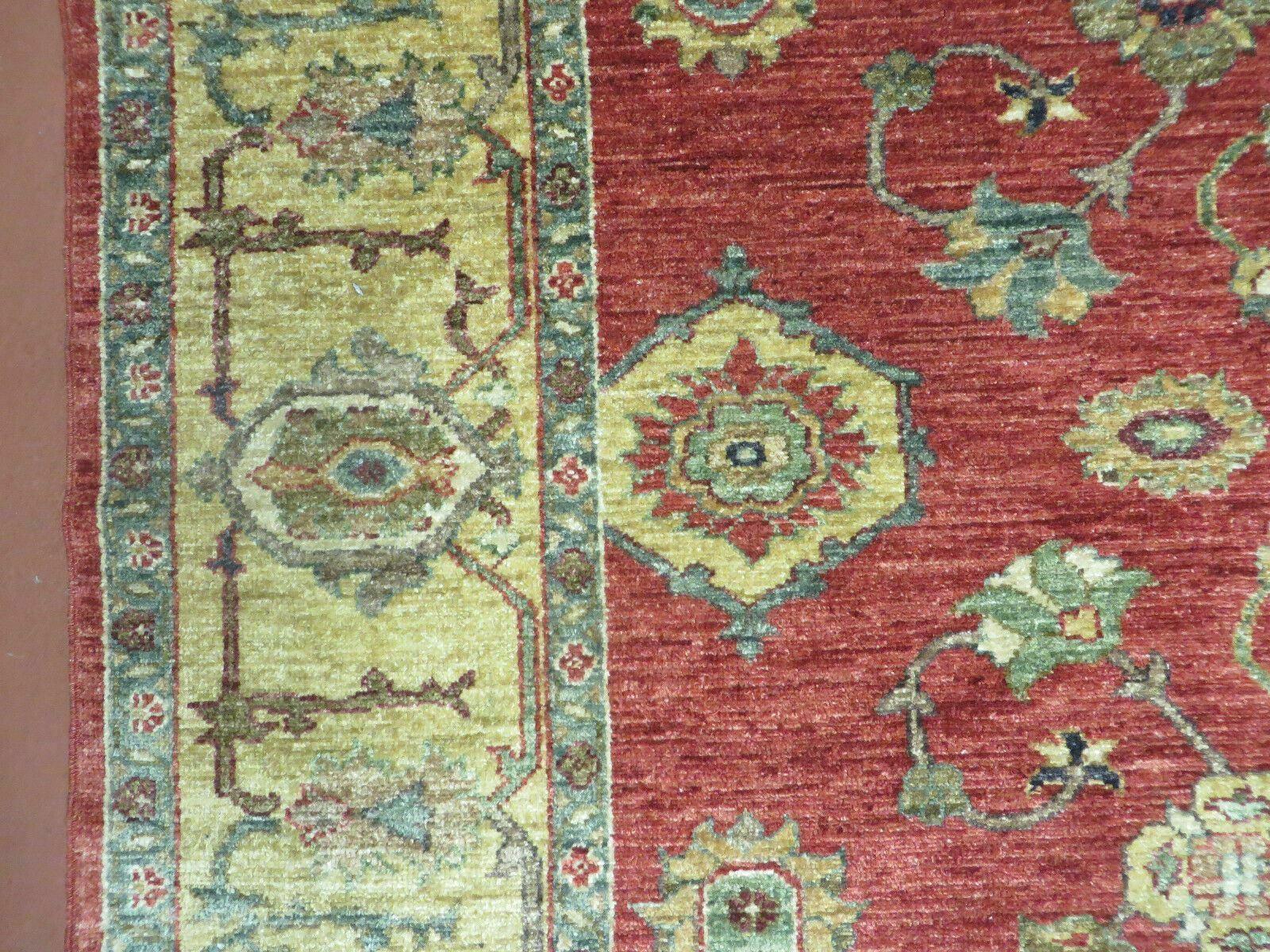 6.5' X 7' Vintage Handmade Egypt Agra Wool Rug Carpet Square Beauty - Image 12