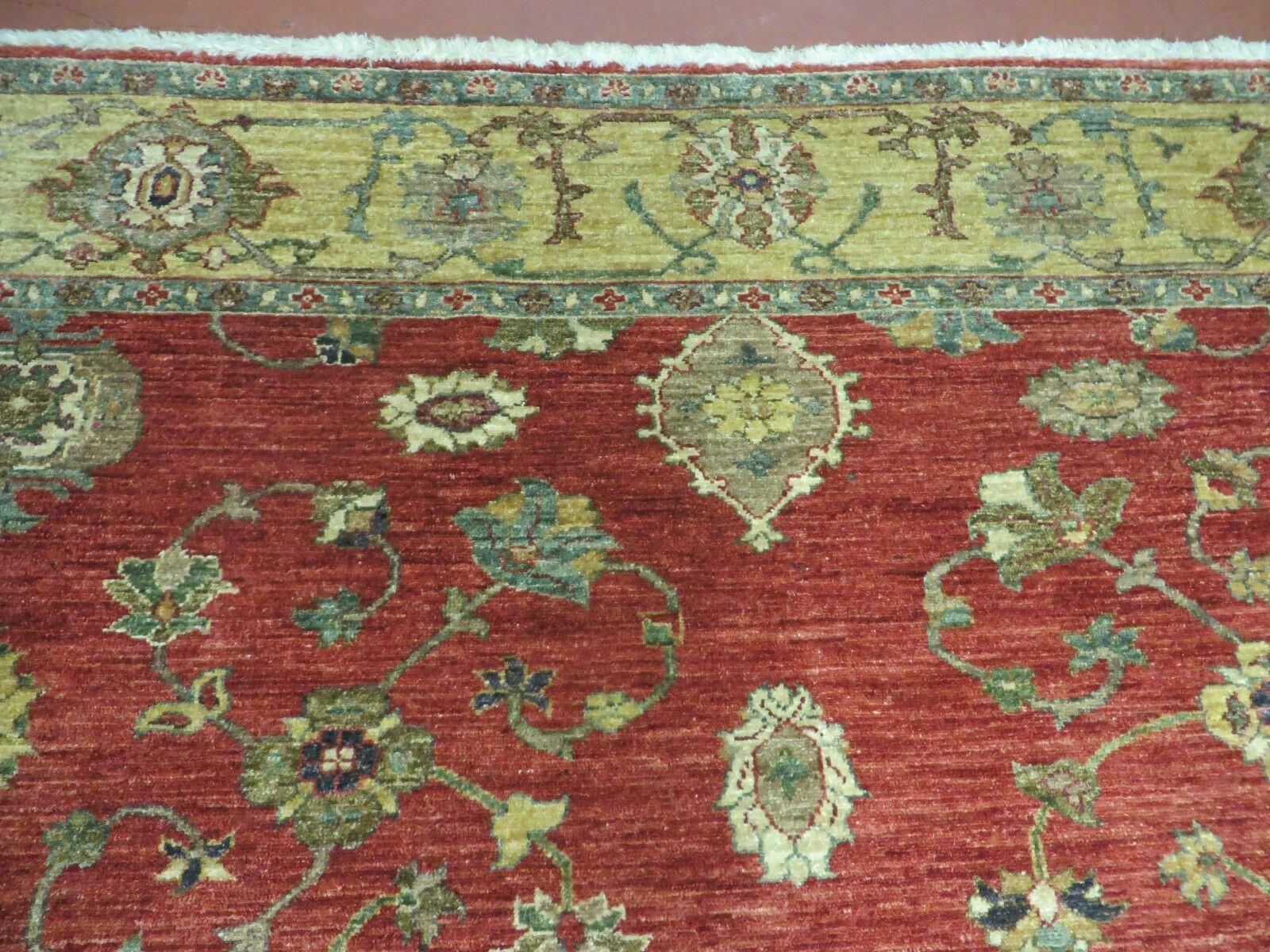 6.5' X 7' Vintage Handmade Egypt Agra Wool Rug Carpet Square Beauty - Image 3