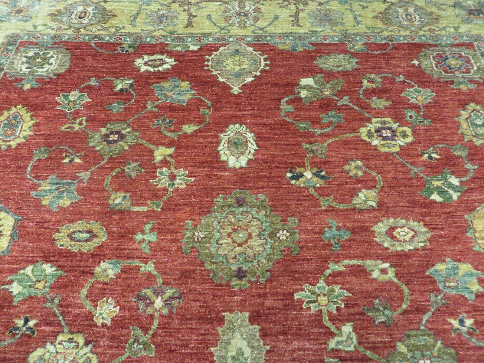 6.5' X 7' Vintage Handmade Egypt Agra Wool Rug Carpet Square Beauty - Image 4