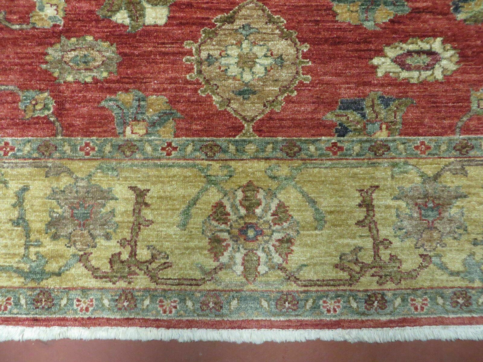 6.5' X 7' Vintage Handmade Egypt Agra Wool Rug Carpet Square Beauty - Image 5