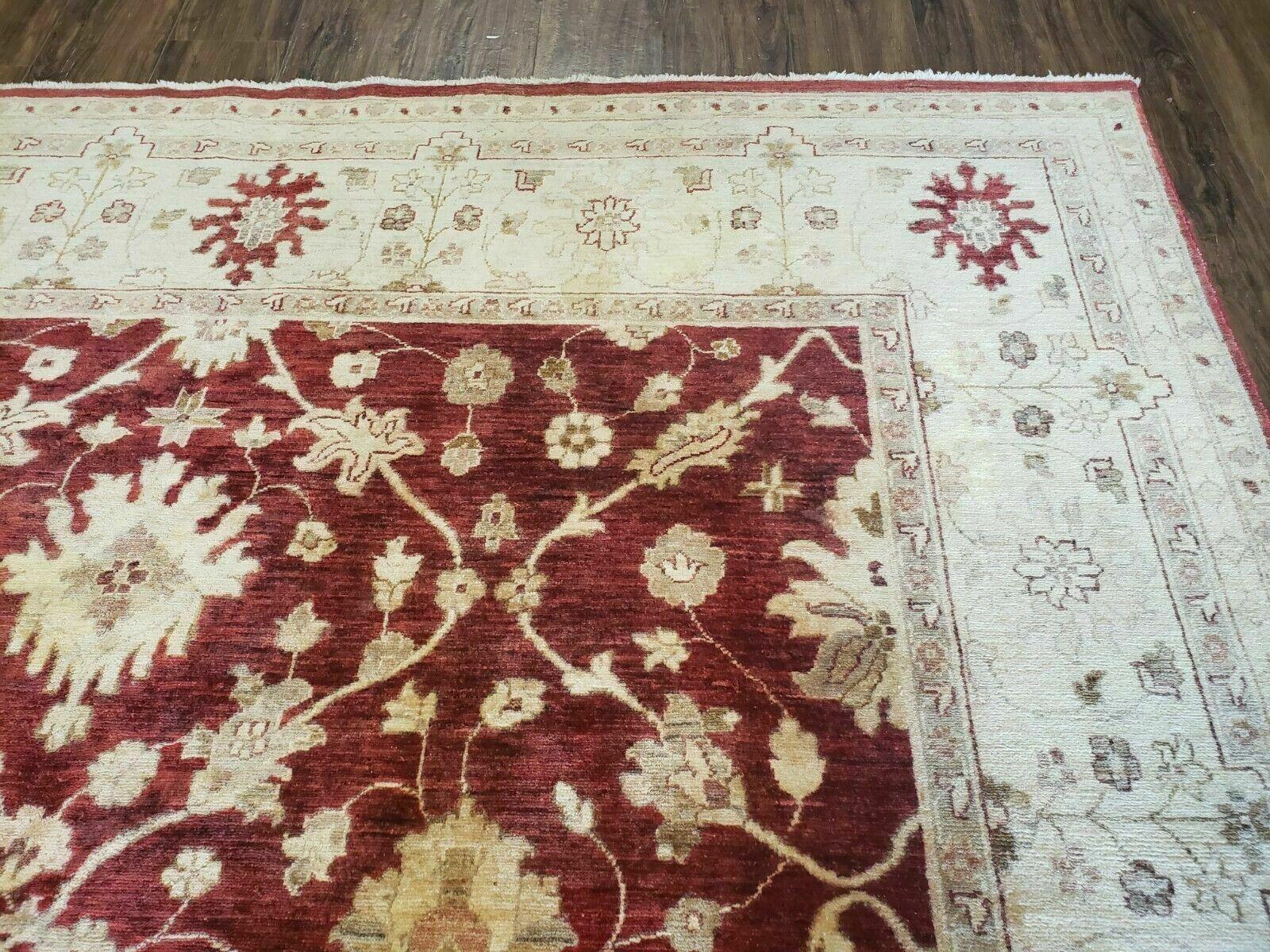 8' X 10' Handmade Peshawar Floral Oriental Wool Rug Hand Knotted Carpet Nice - Image 7