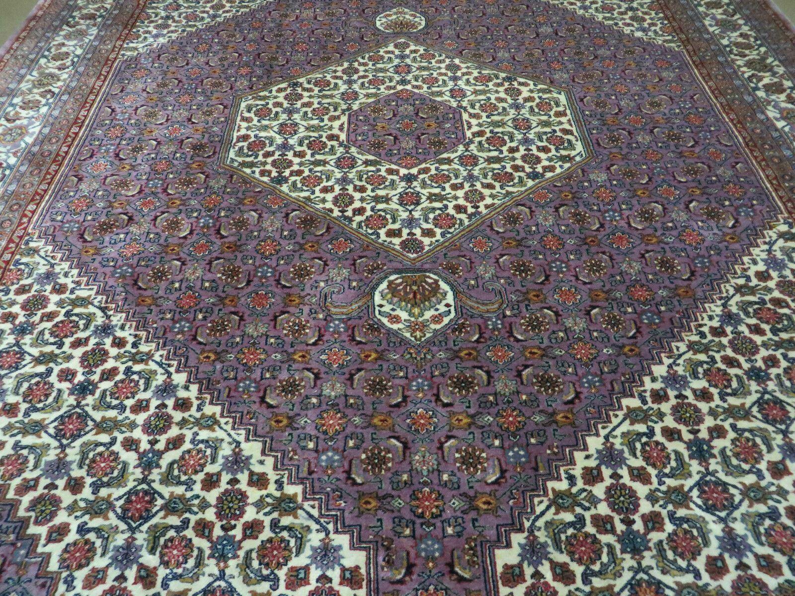 8' X 10' Vintage Fine Handmade India Wool Rug Hand Knotted Carpet Detailed Nice - Image 12