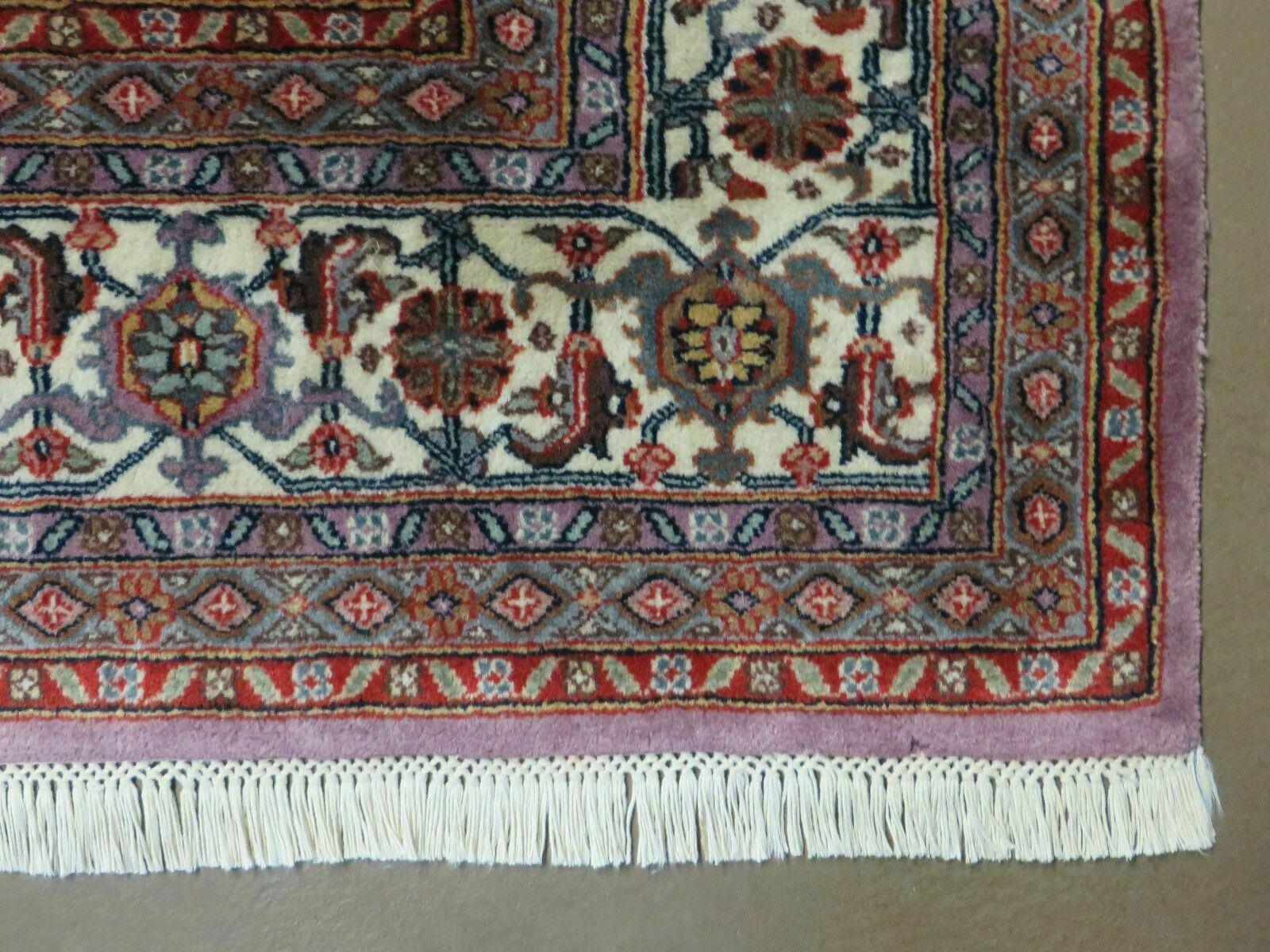 8' X 10' Vintage Fine Handmade India Wool Rug Hand Knotted Carpet Detailed Nice - Image 8