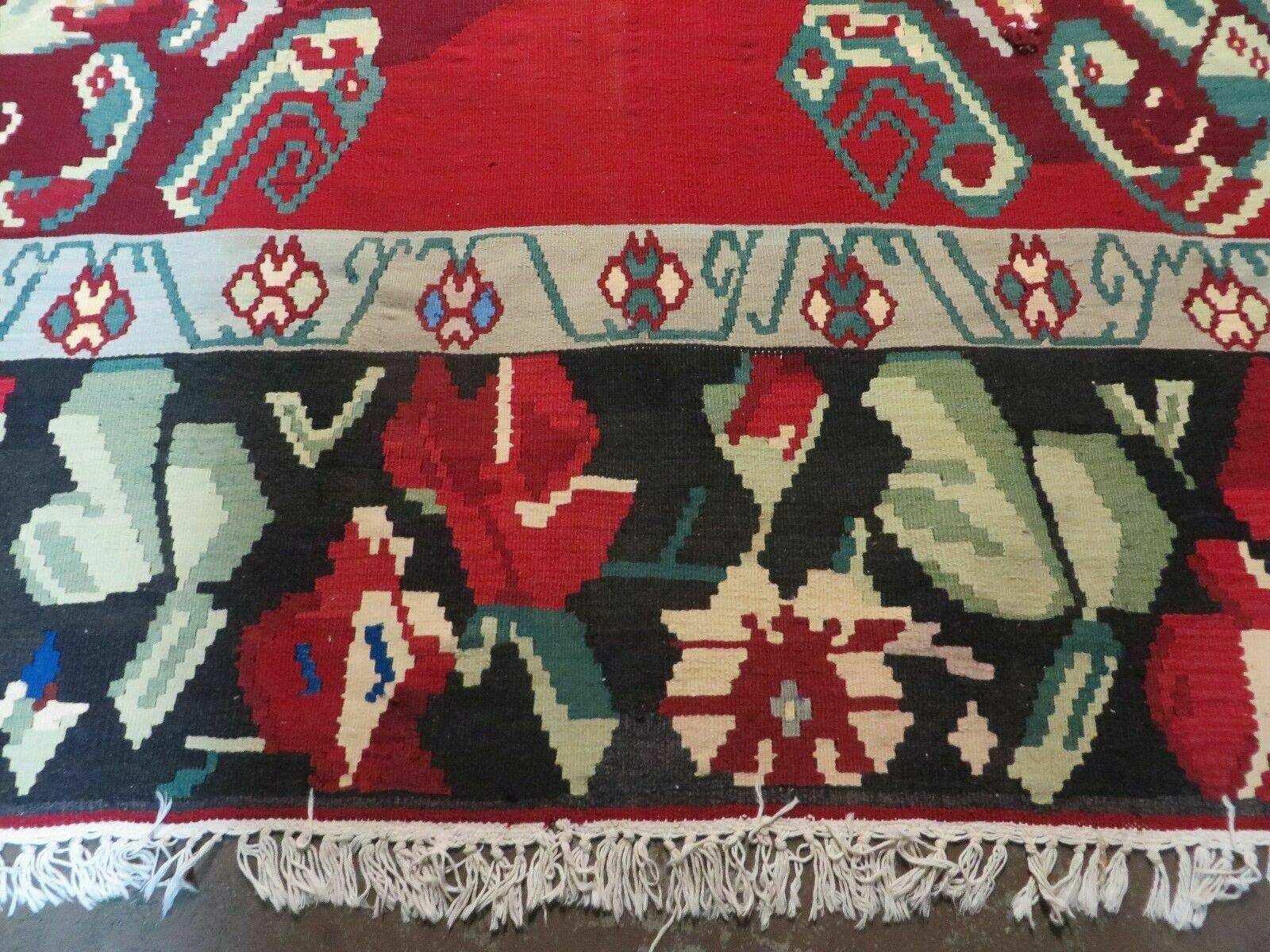 8' X 11' Karabagh Kilim Handmade Flat Weave Wool Rug Vegi Organic Dyes Nice - Image 5