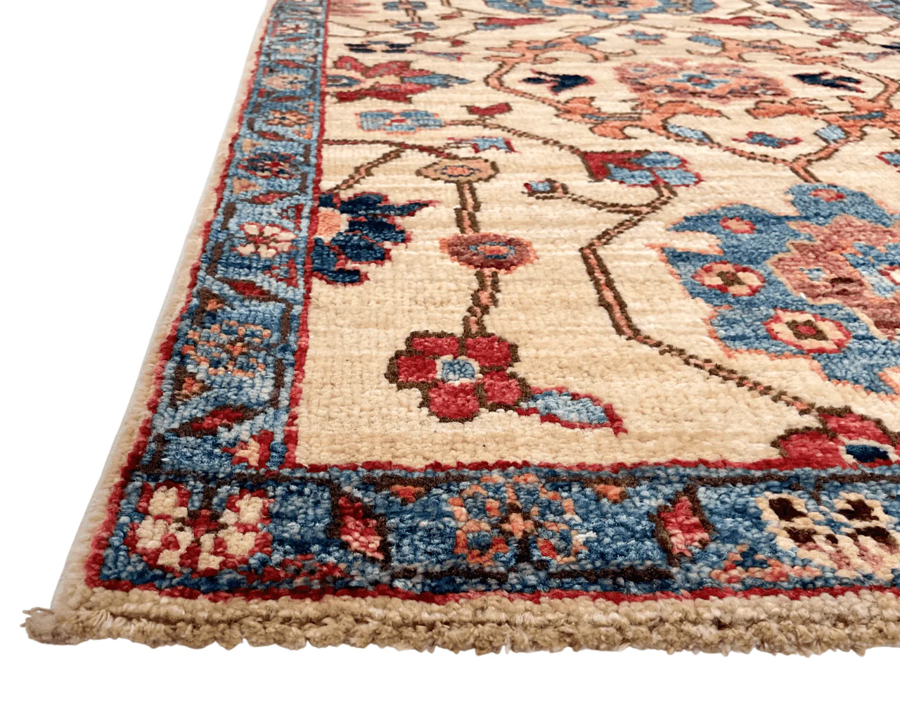 Afghan Ariana (2'00"x3'00") ivory/blue - Image 3