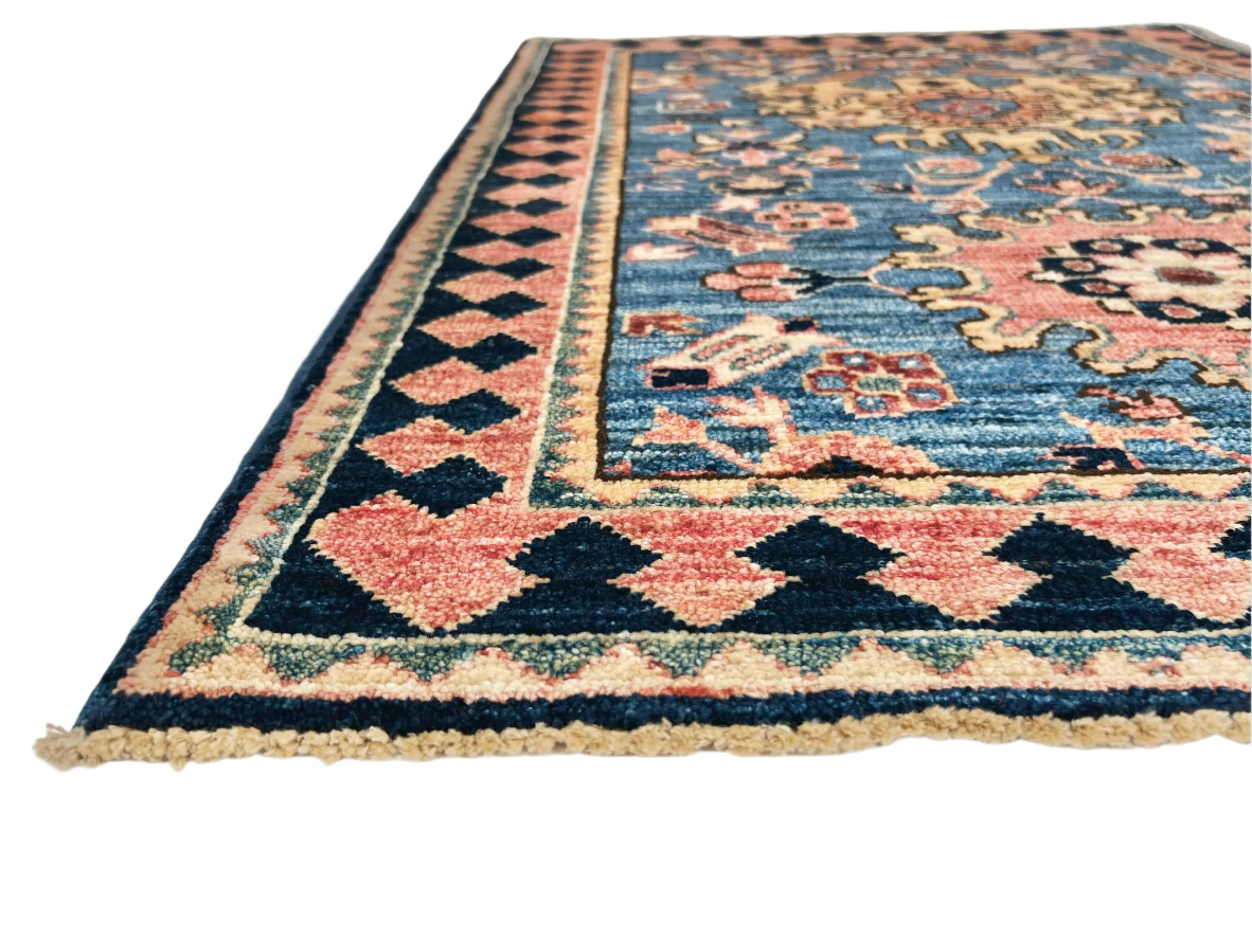 Afghan Ariana (2'09"x3'10") blue/navy - Image 2