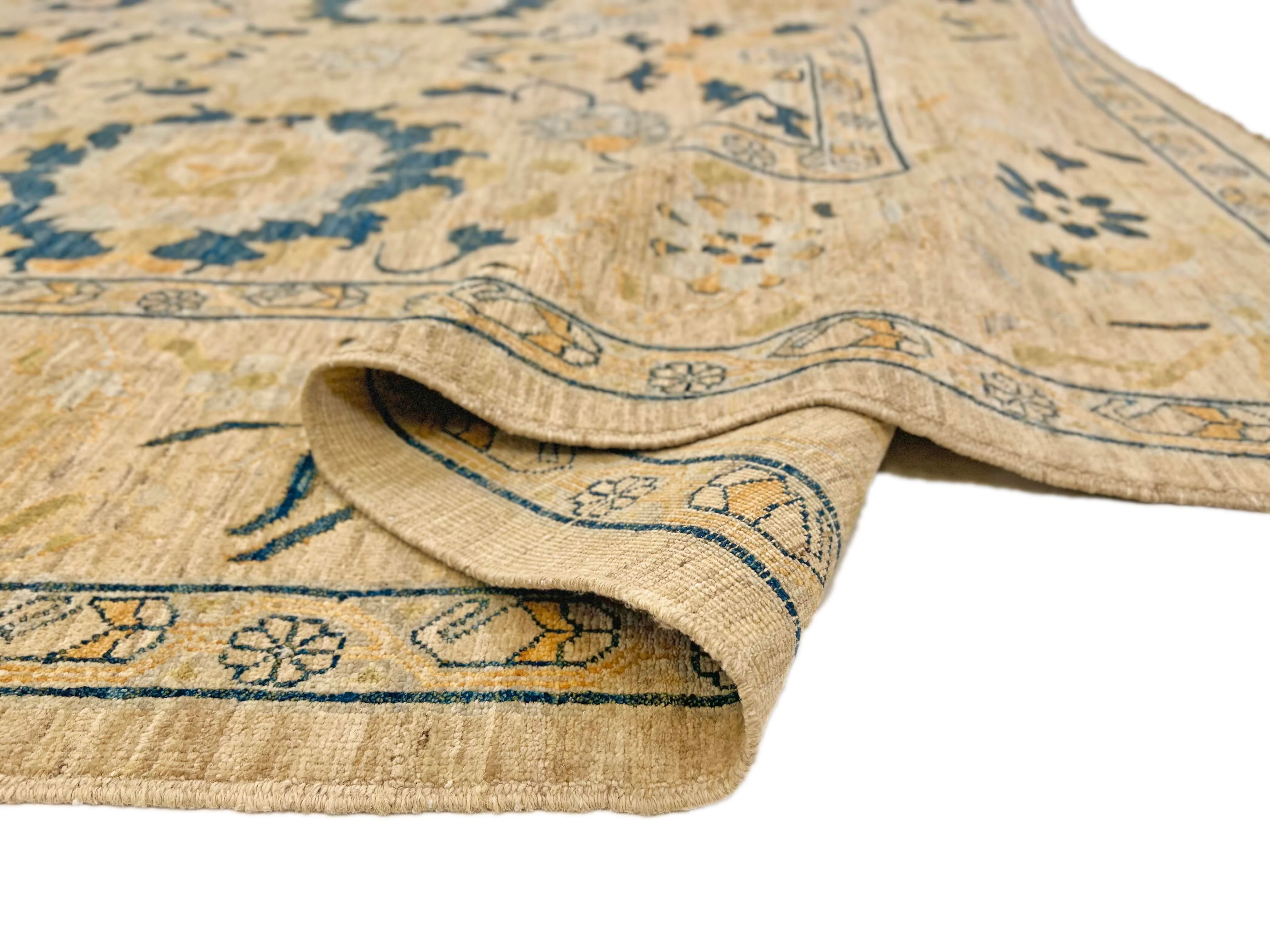 Afghan-made Oushak (9'01"x11'10") - Image 5