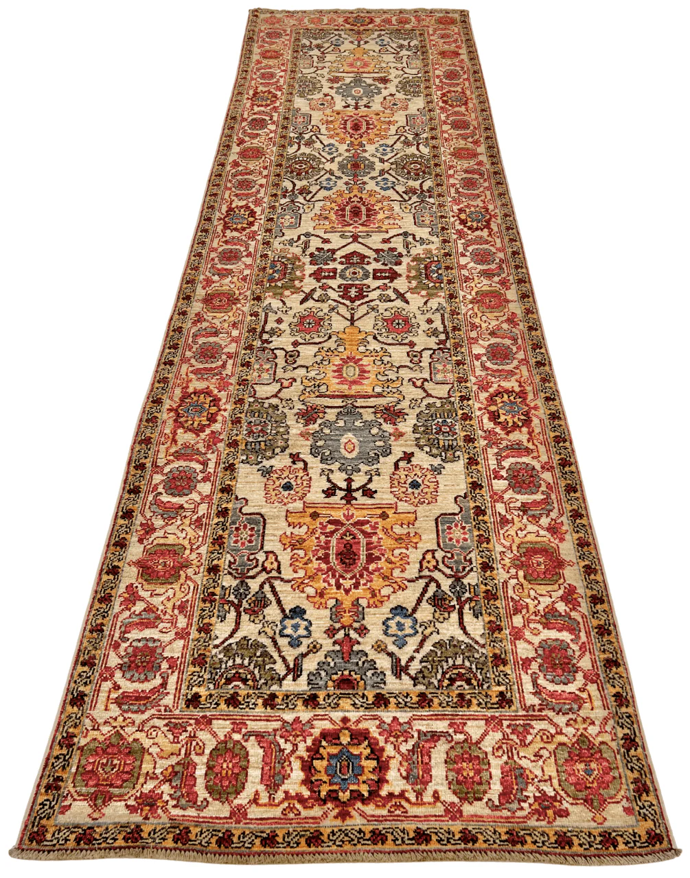 Afghan Serapi (3'00"x10'07") runner - Image 6