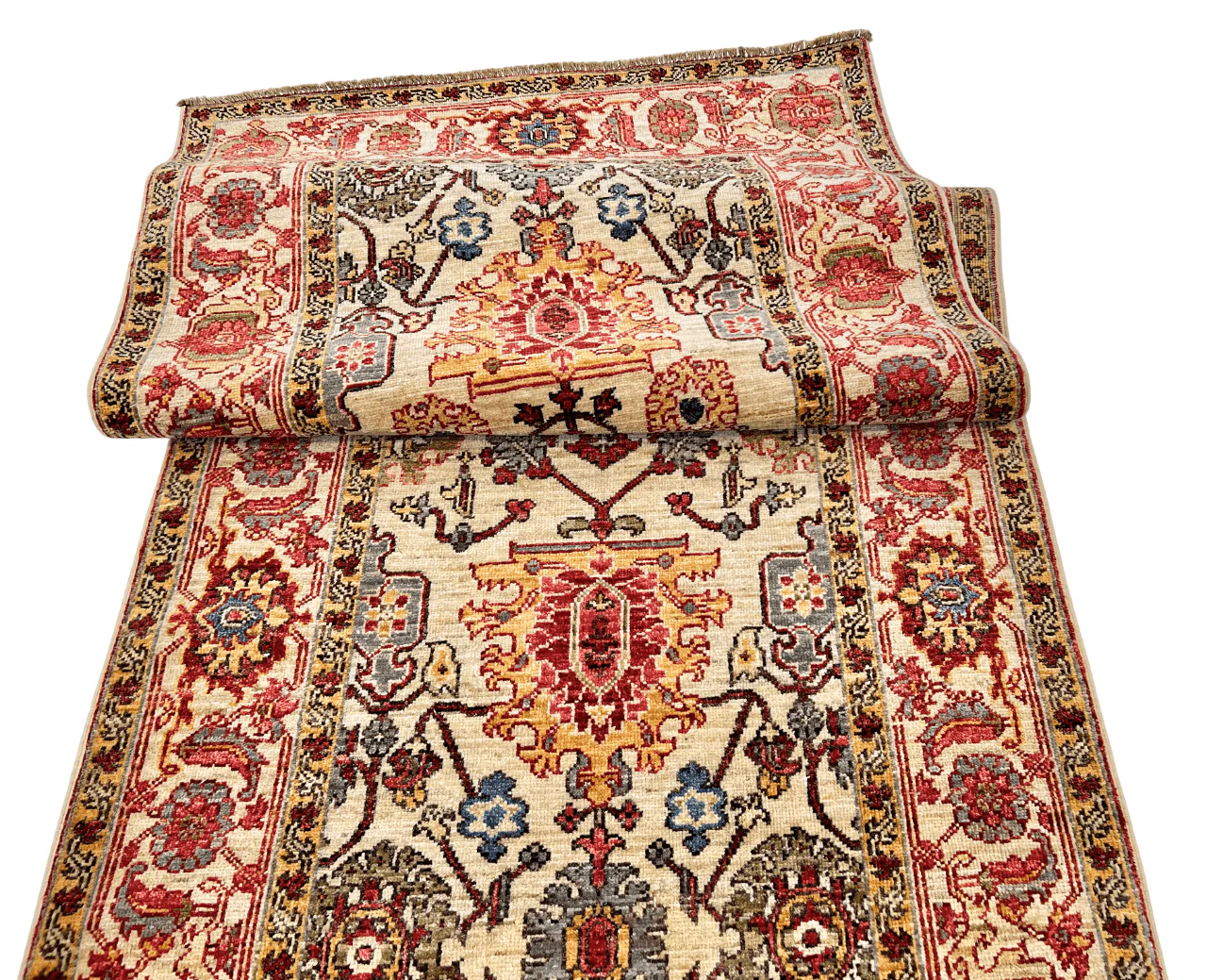 Afghan Serapi (3'00"x10'07") runner - Image 7