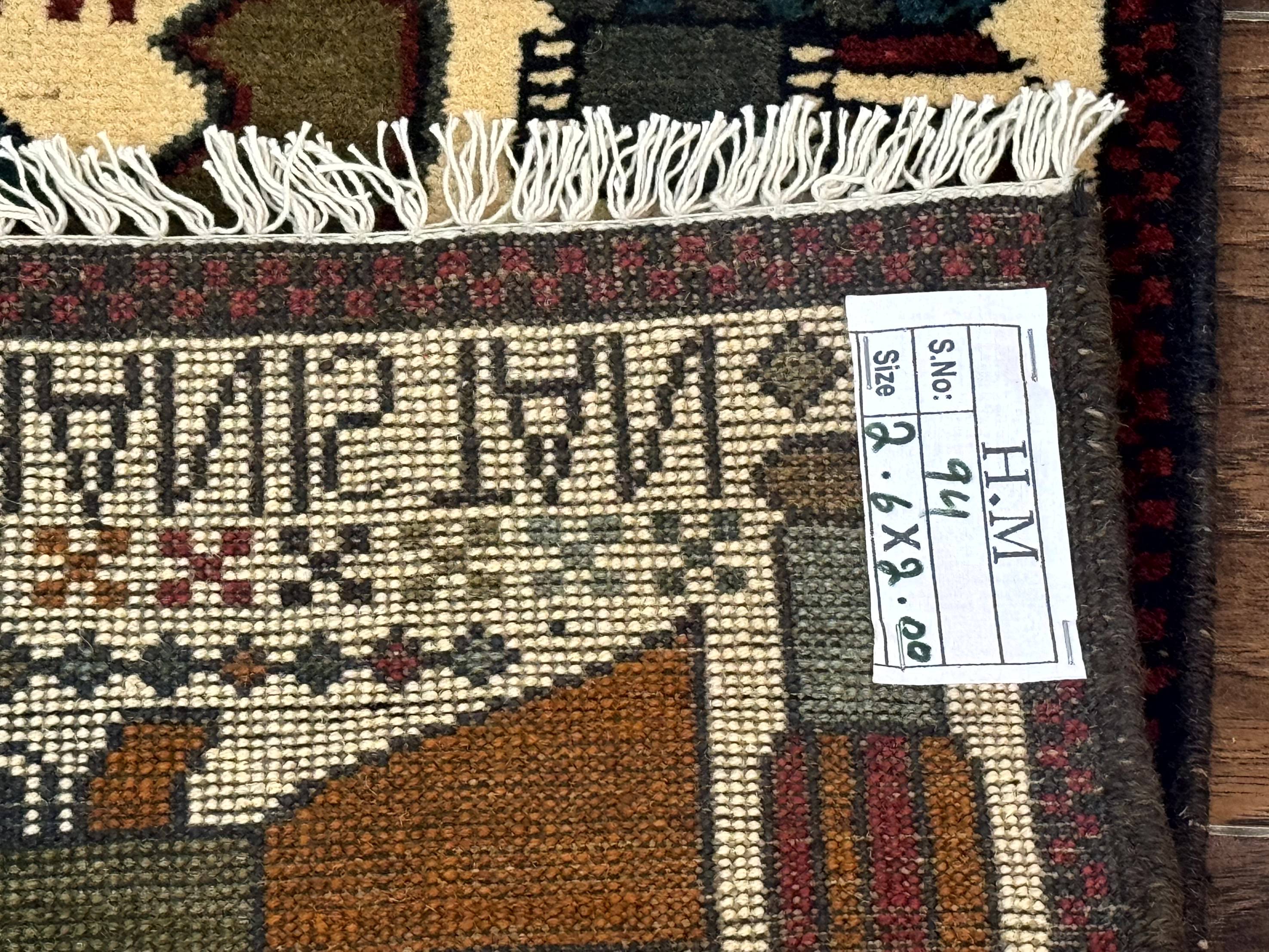 Afghan War Rug, Helicopters Tanks Guns, Handmade, Wool, 2x3 - Image 10
