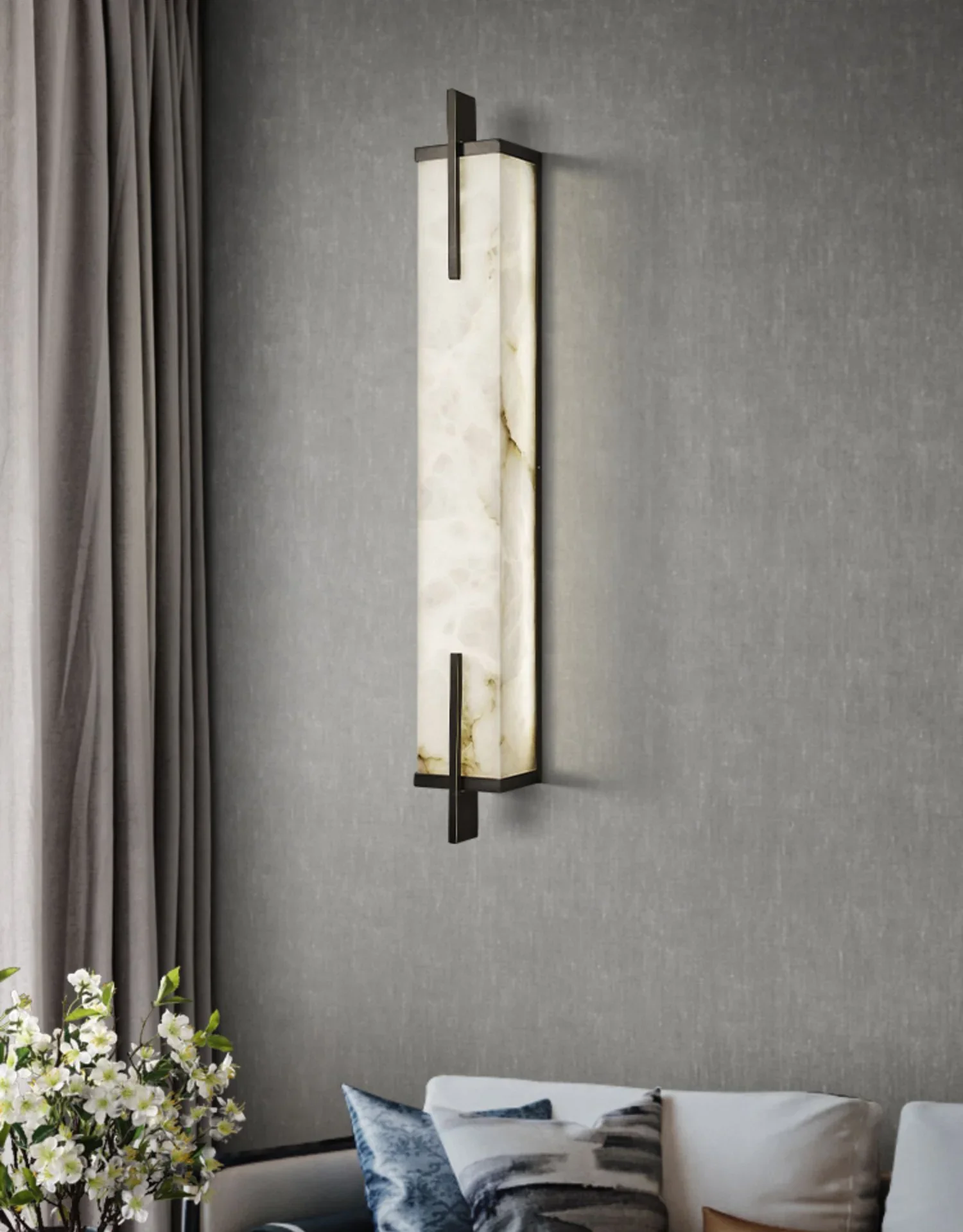 Alabaster Calliope Wall Sconce - Image 3