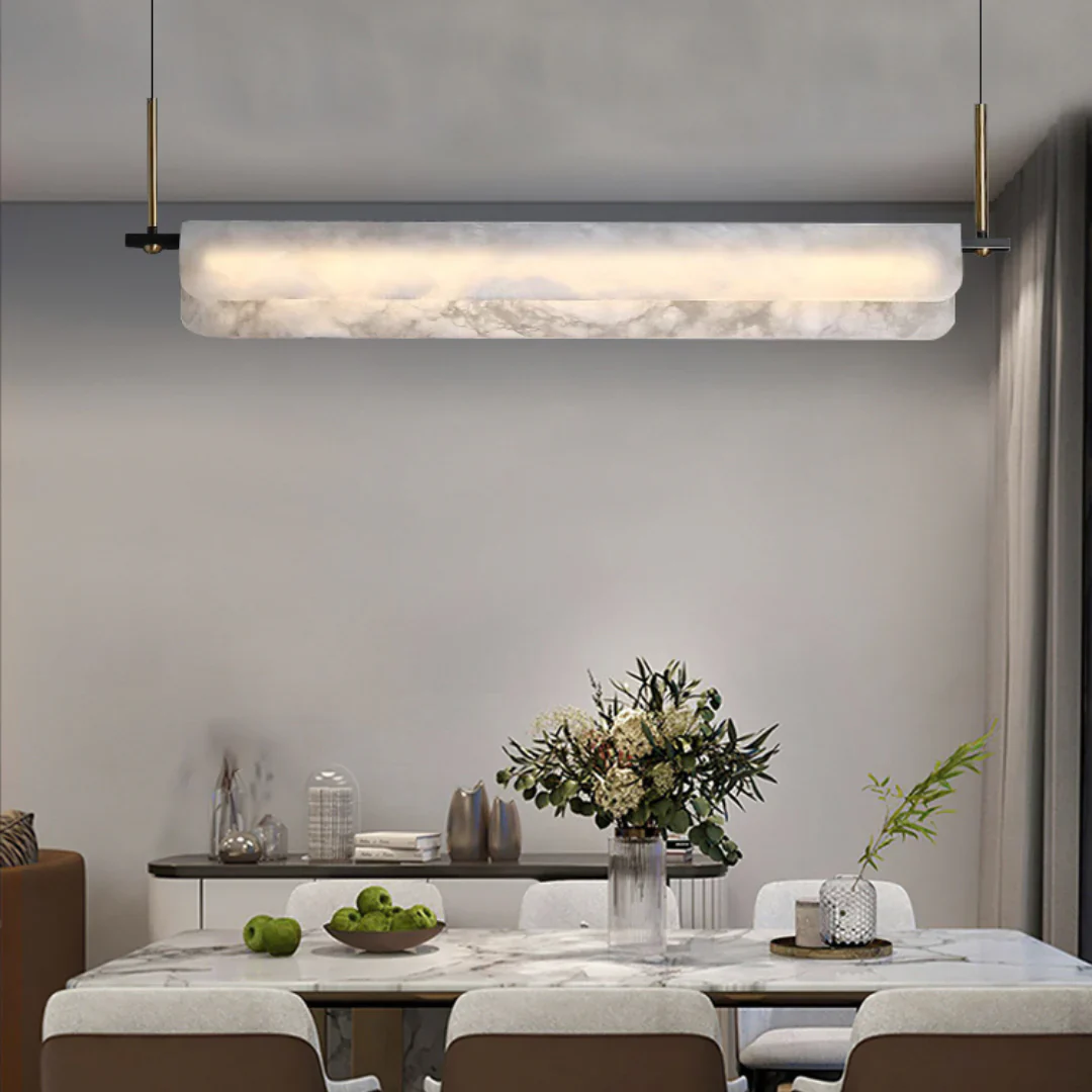 Alabaster Dining Linear Chandelier - Image 13