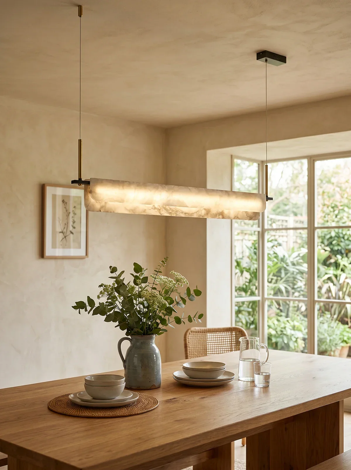 Alabaster Dining Linear Chandelier - Image 6