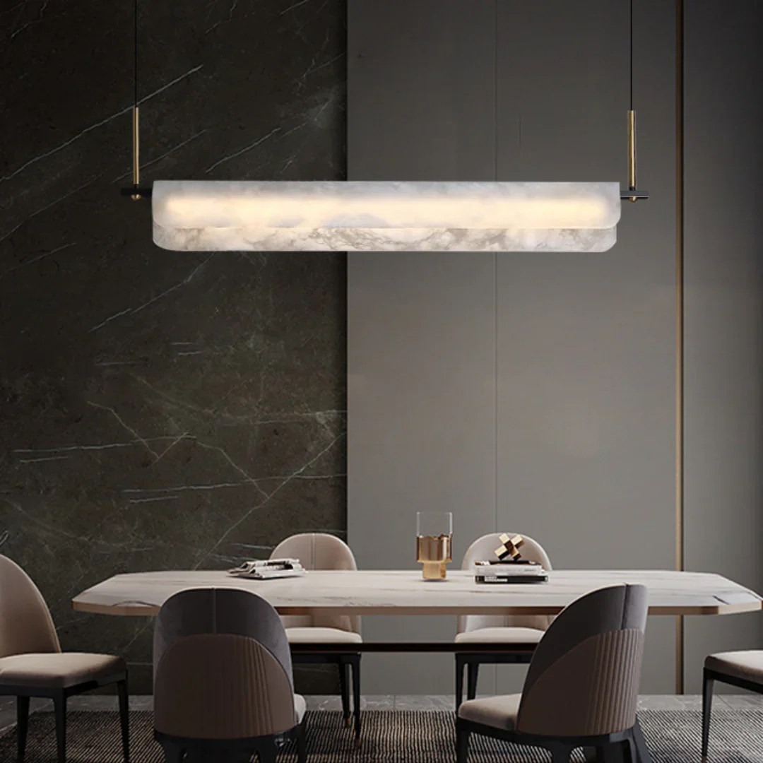 Alabaster Dining Linear Chandelier - Image 8