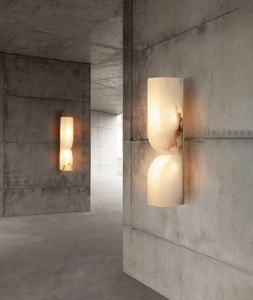 Alabaster Essence Rectangle Wall Sconce - Image 10