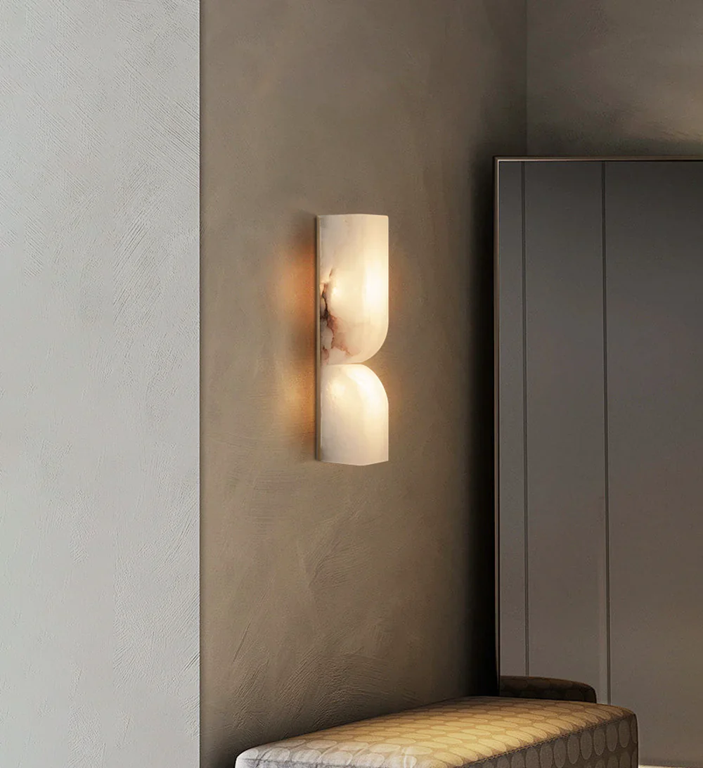 Alabaster Essence Rectangle Wall Sconce - Image 11
