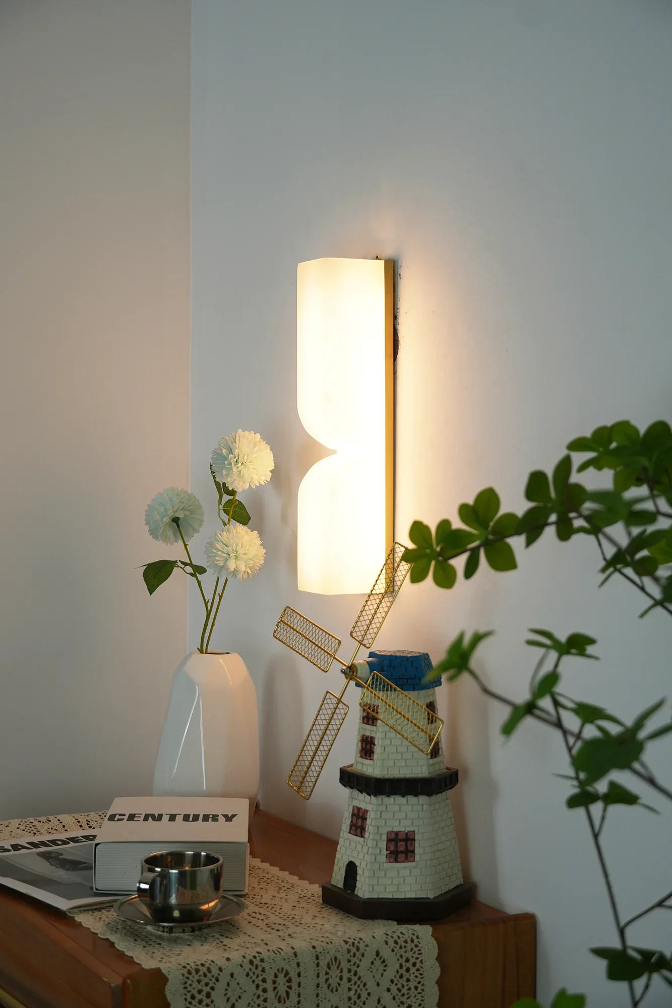 Alabaster Essence Rectangle Wall Sconce - Image 12