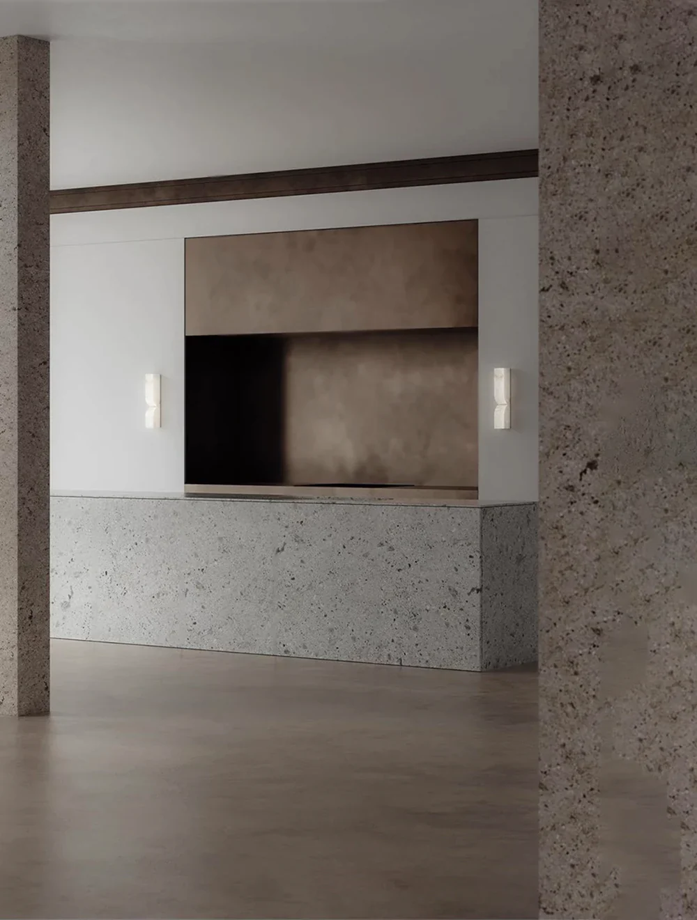 Alabaster Essence Rectangle Wall Sconce - Image 13
