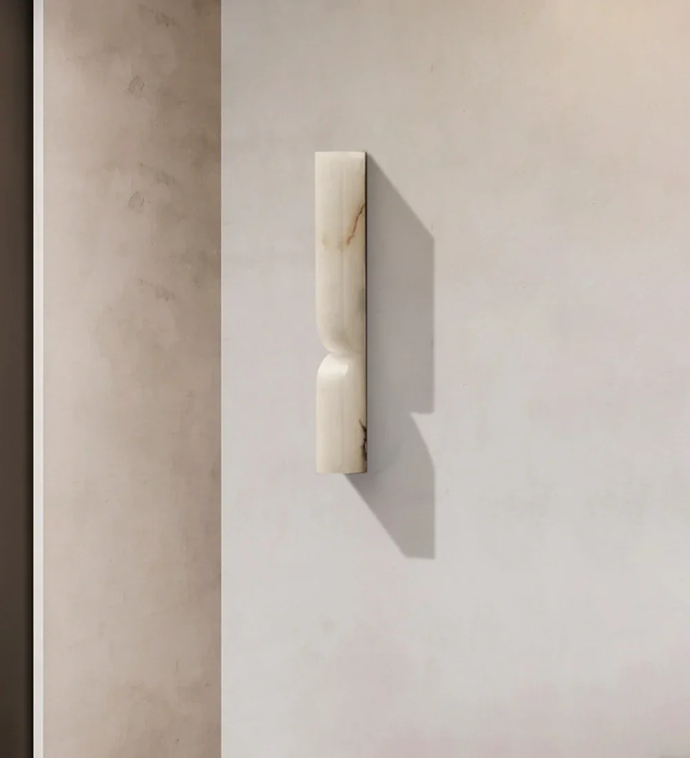 Alabaster Essence Rectangle Wall Sconce - Image 14