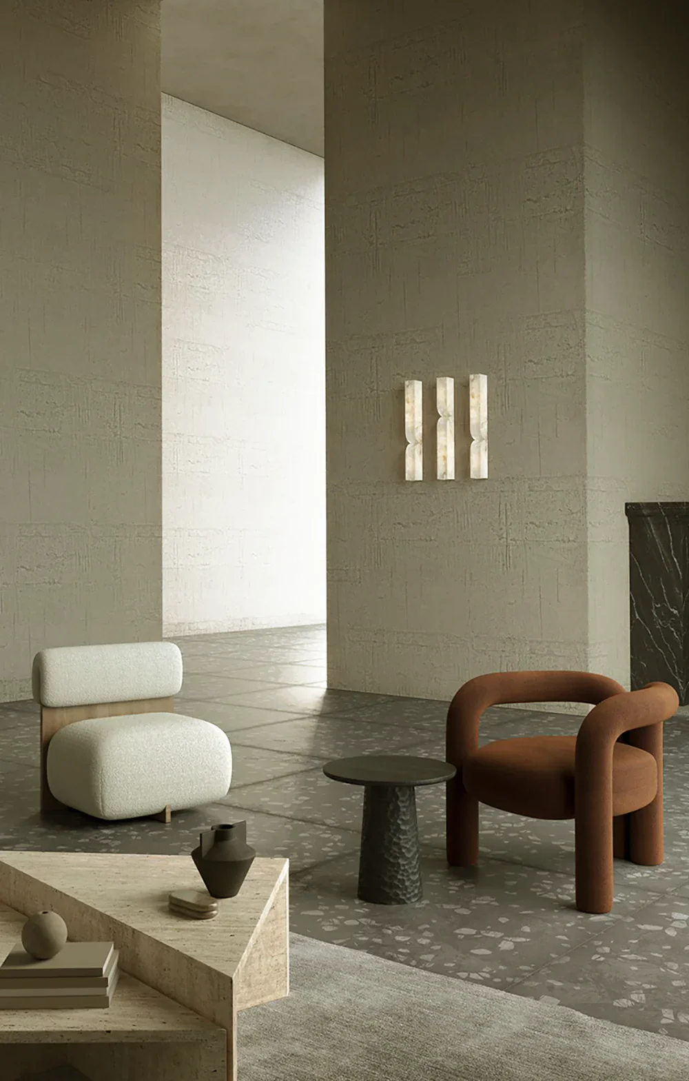 Alabaster Essence Rectangle Wall Sconce - Image 16