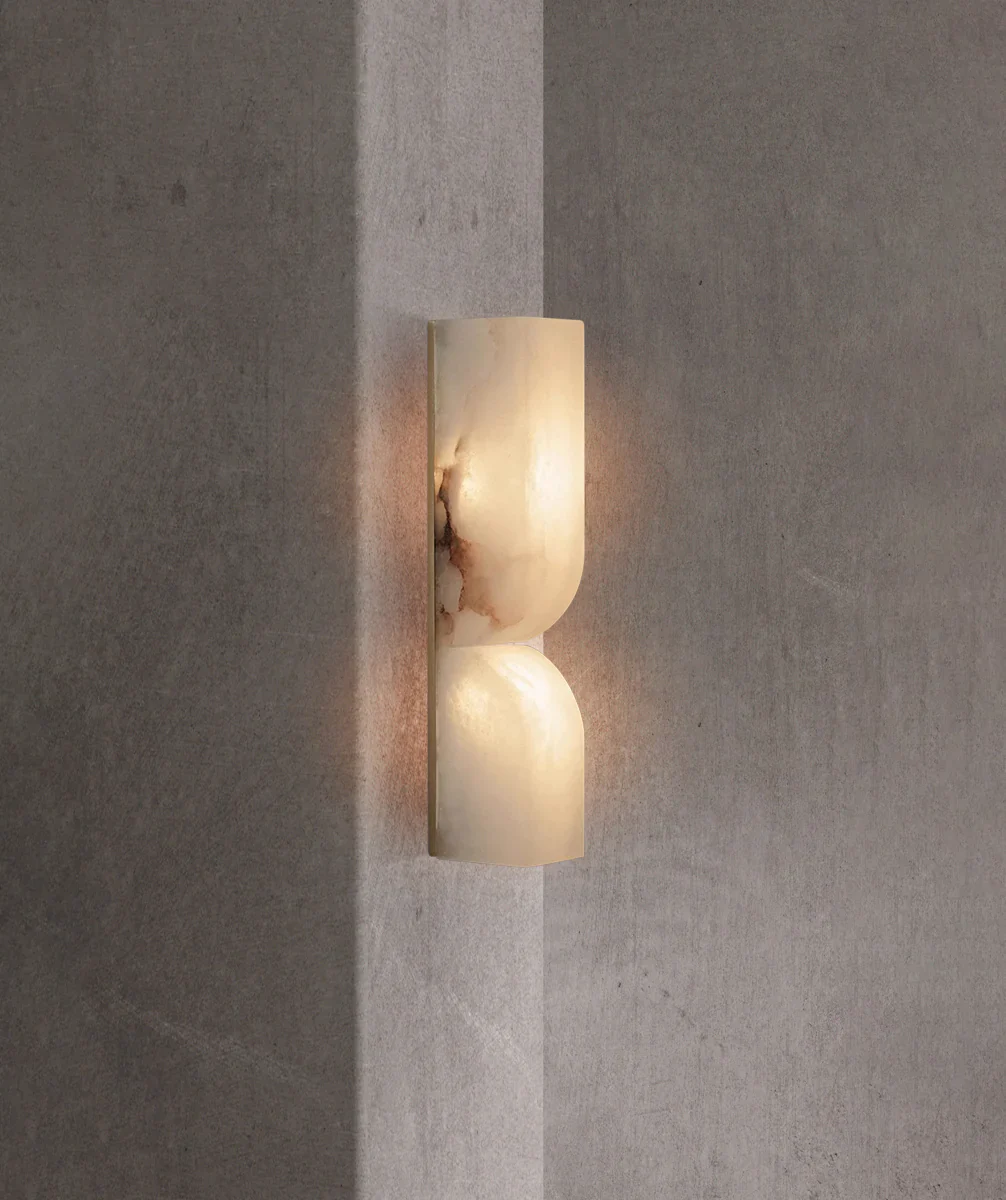 Alabaster Essence Rectangle Wall Sconce - Image 9