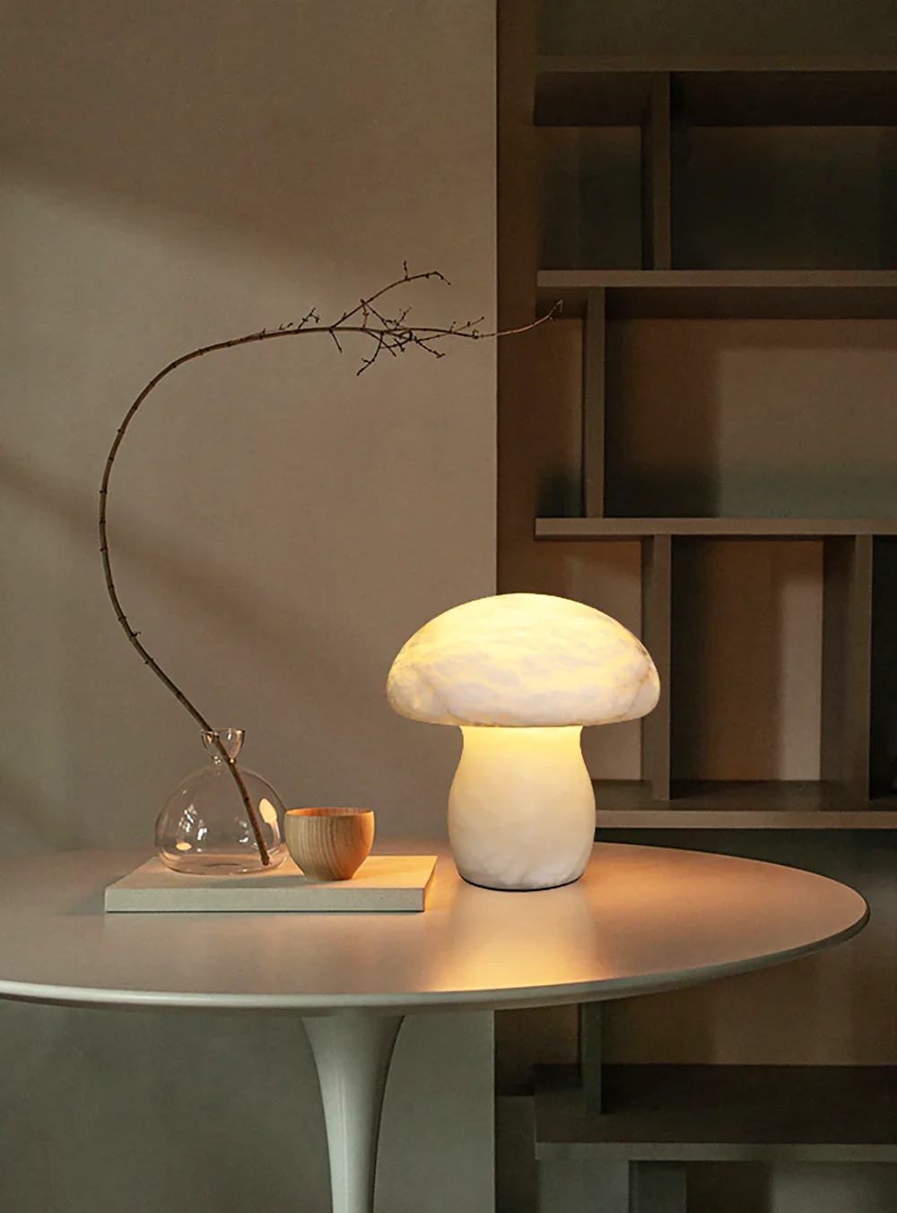 Alabaster Mushroom Table Lamp - Image 6