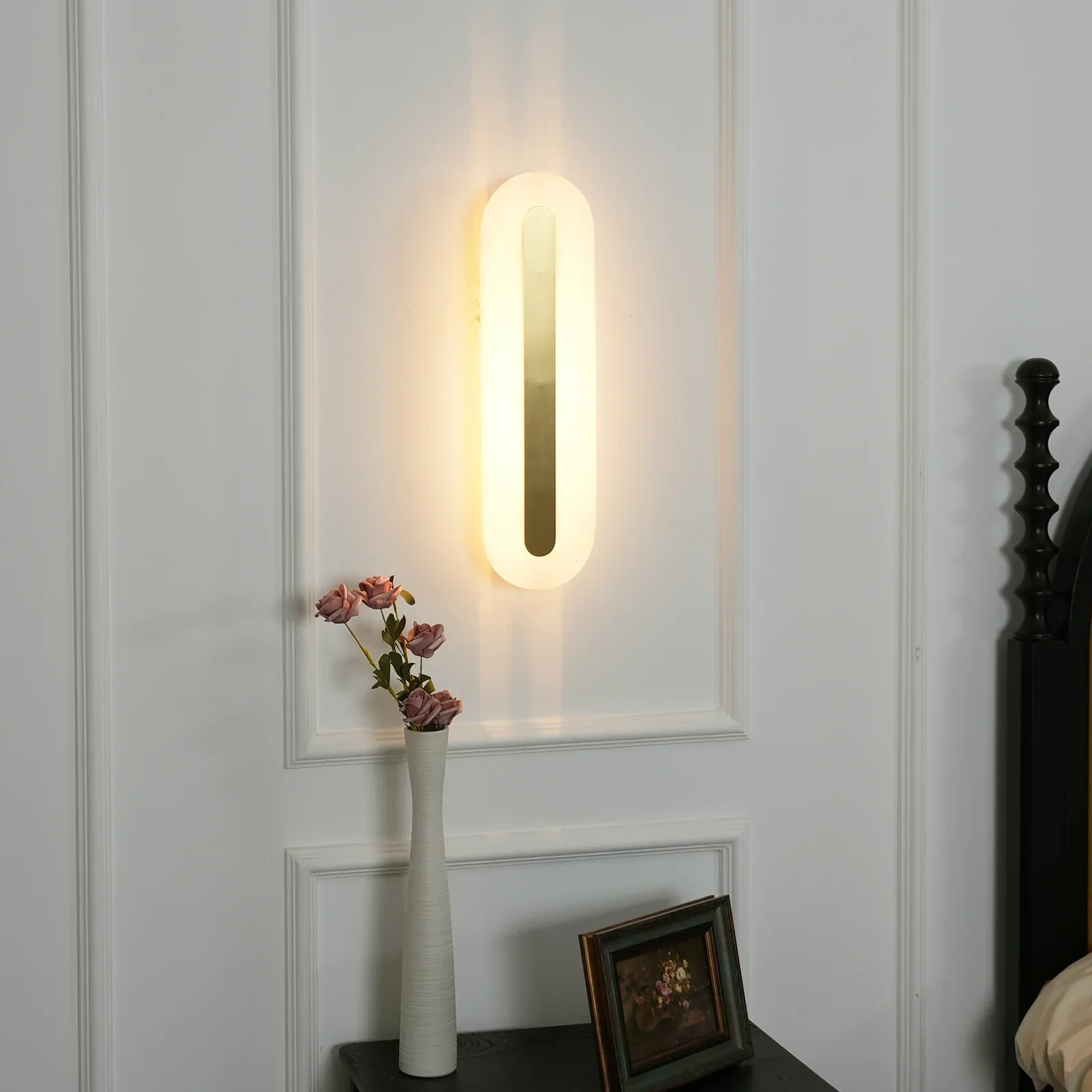 Alabaster Rounded Wall Light - Image 2