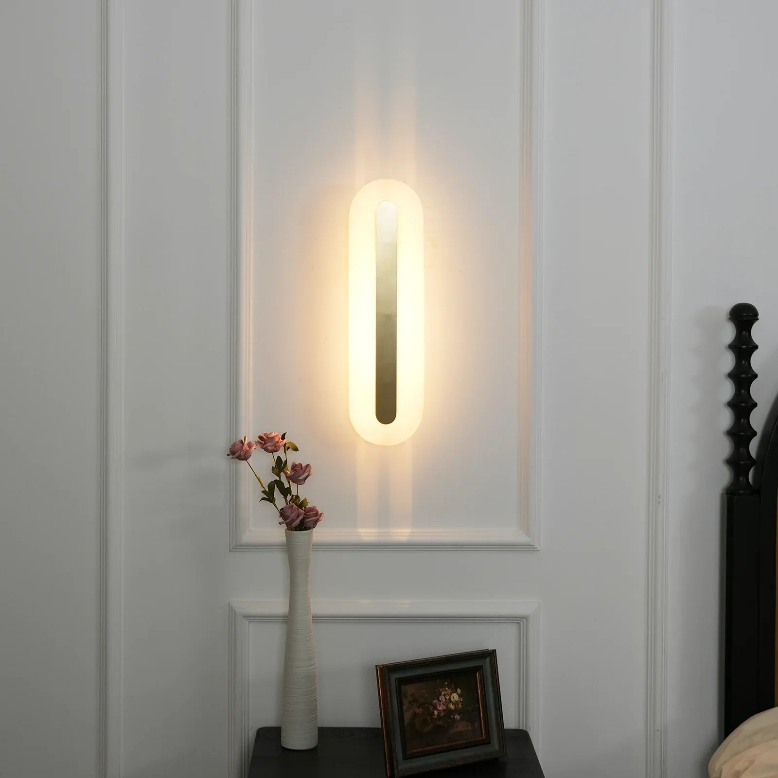 Alabaster Rounded Wall Light - Image 7