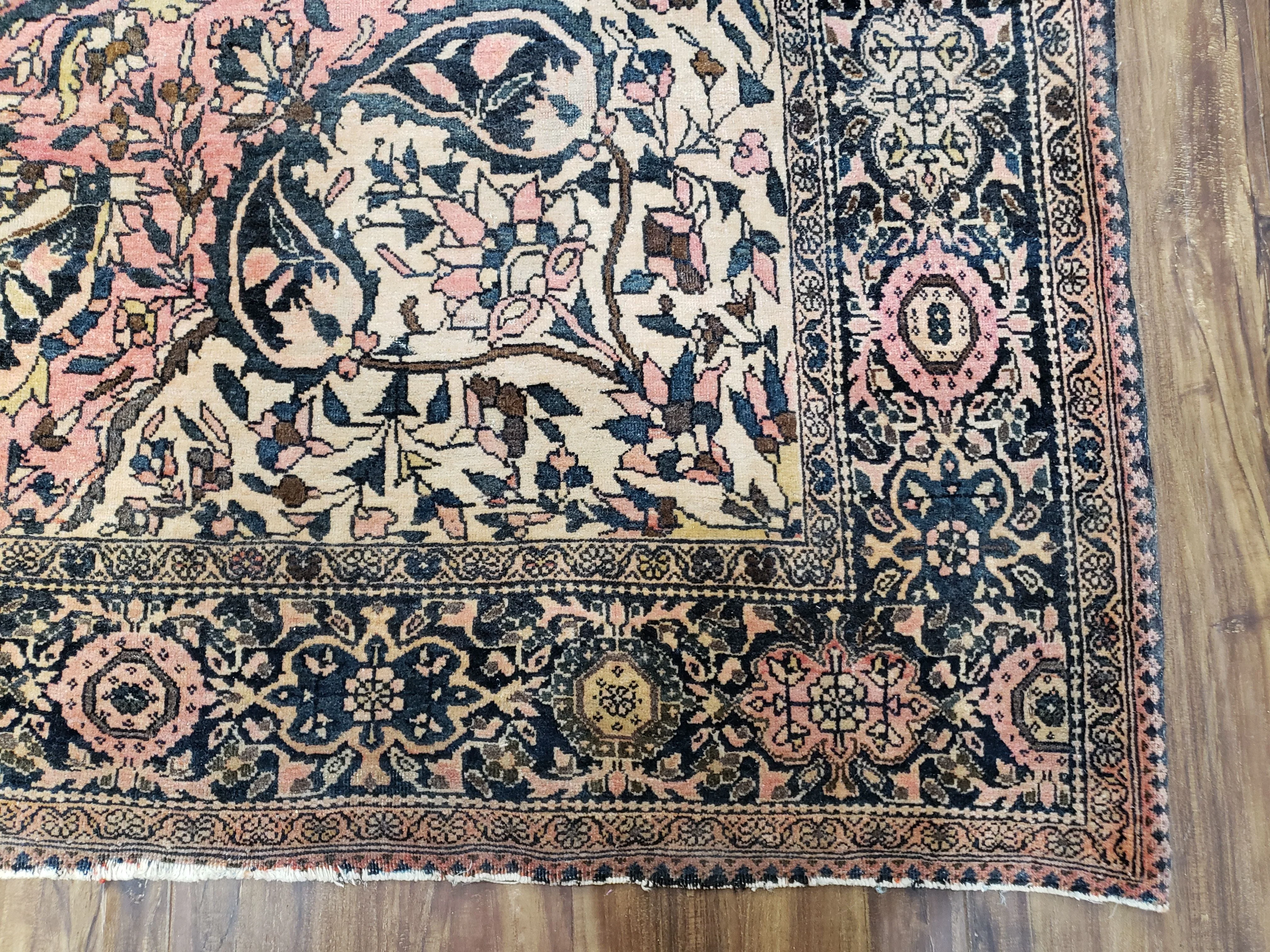 Antique Persian Farahan Rug, 4'1" x 6' 5" - Image 10