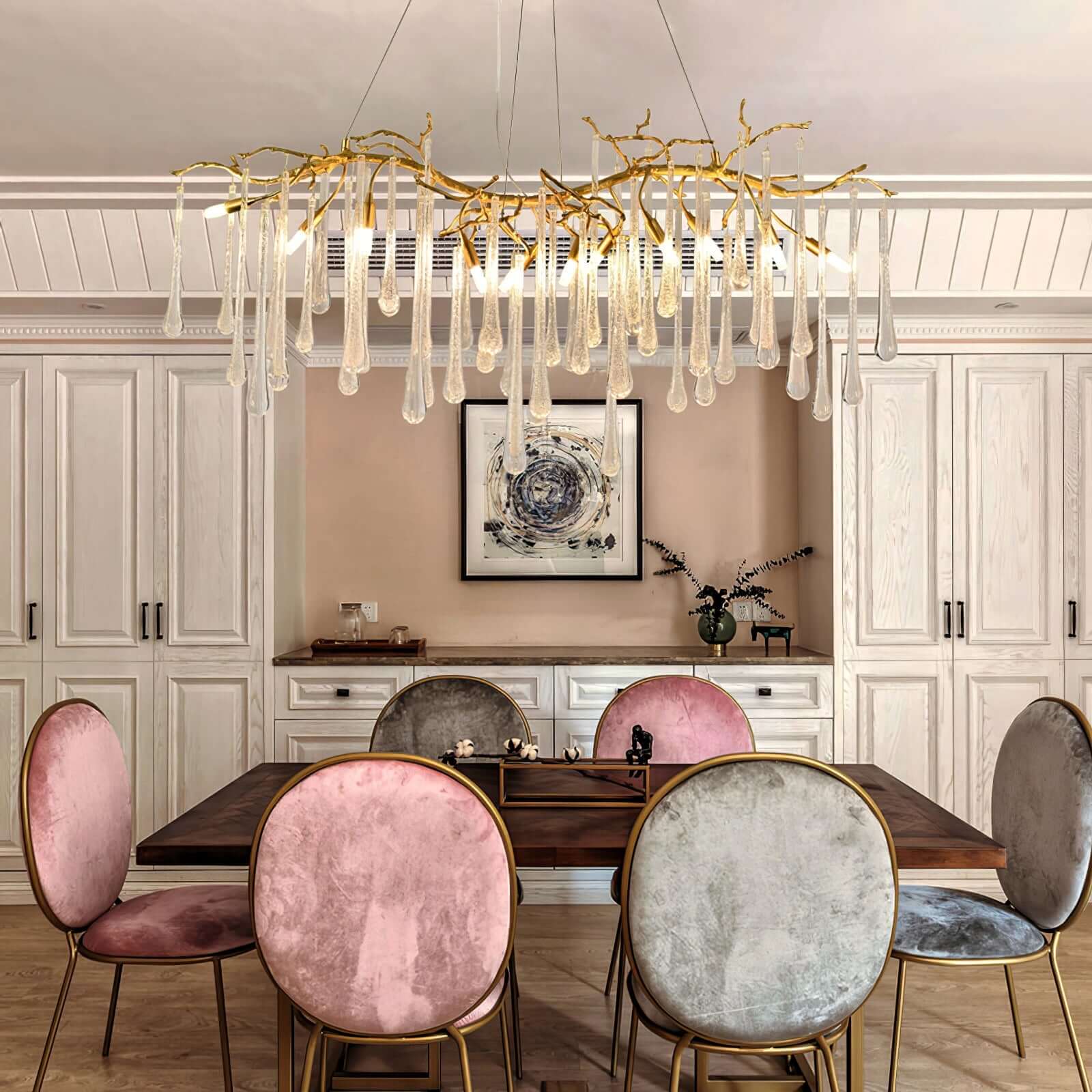 Aqua Makrama Chandeliers - Image 8