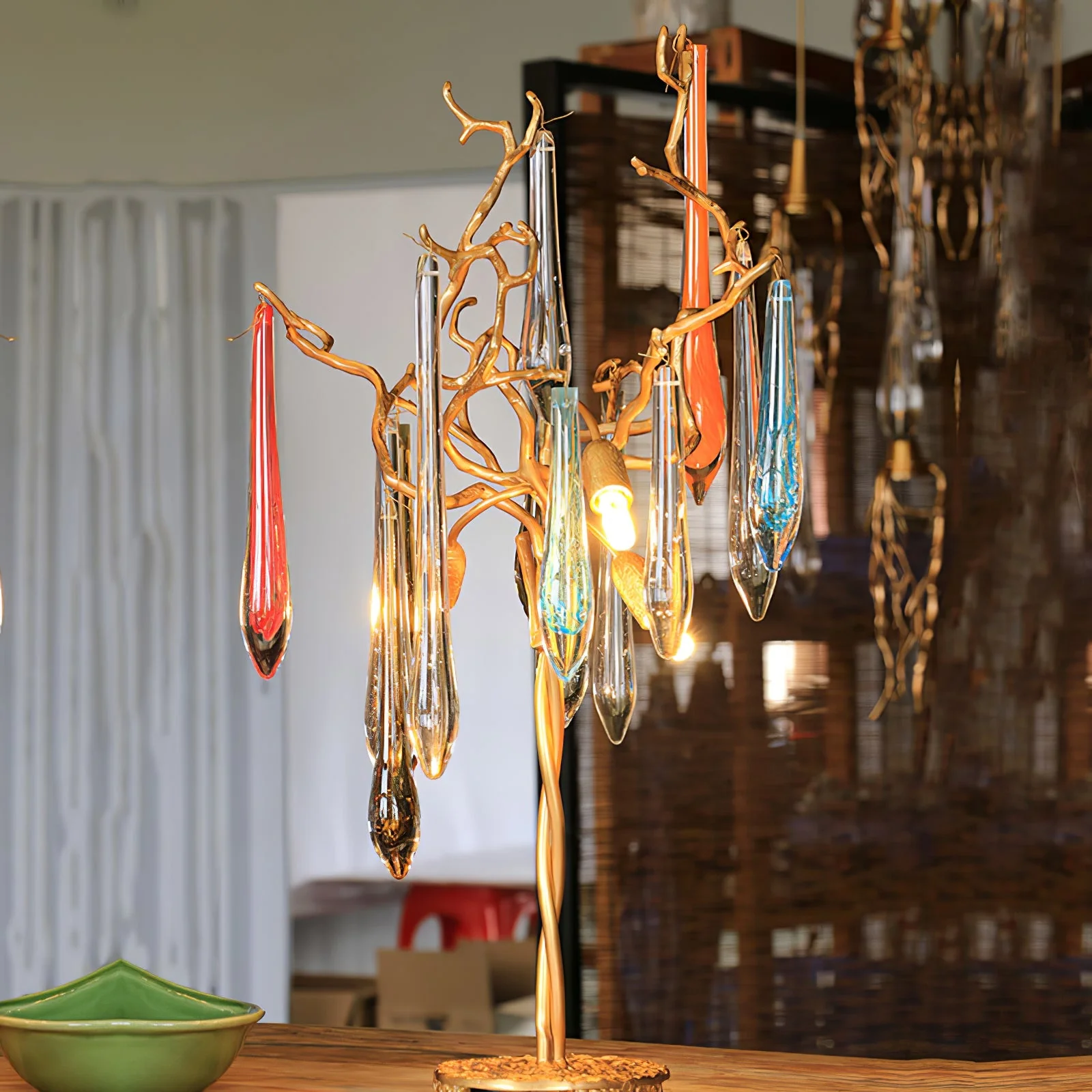 Aqua Willow Table Lamp - Image 5