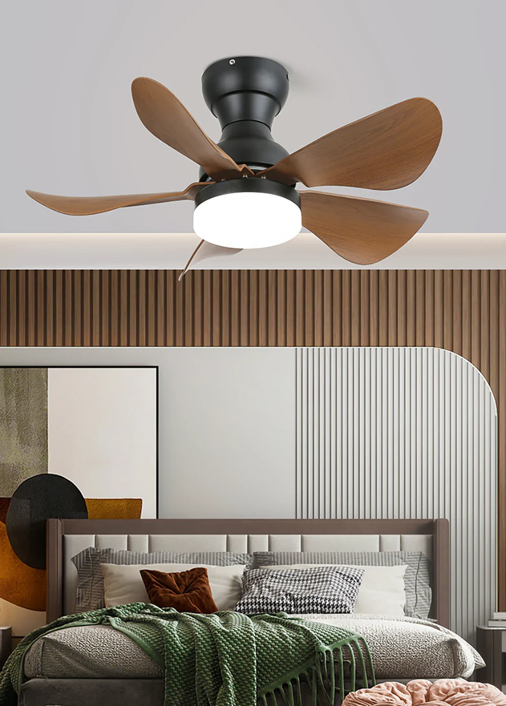 Arilia Small Blade Ceiling Fan Light - Image 3