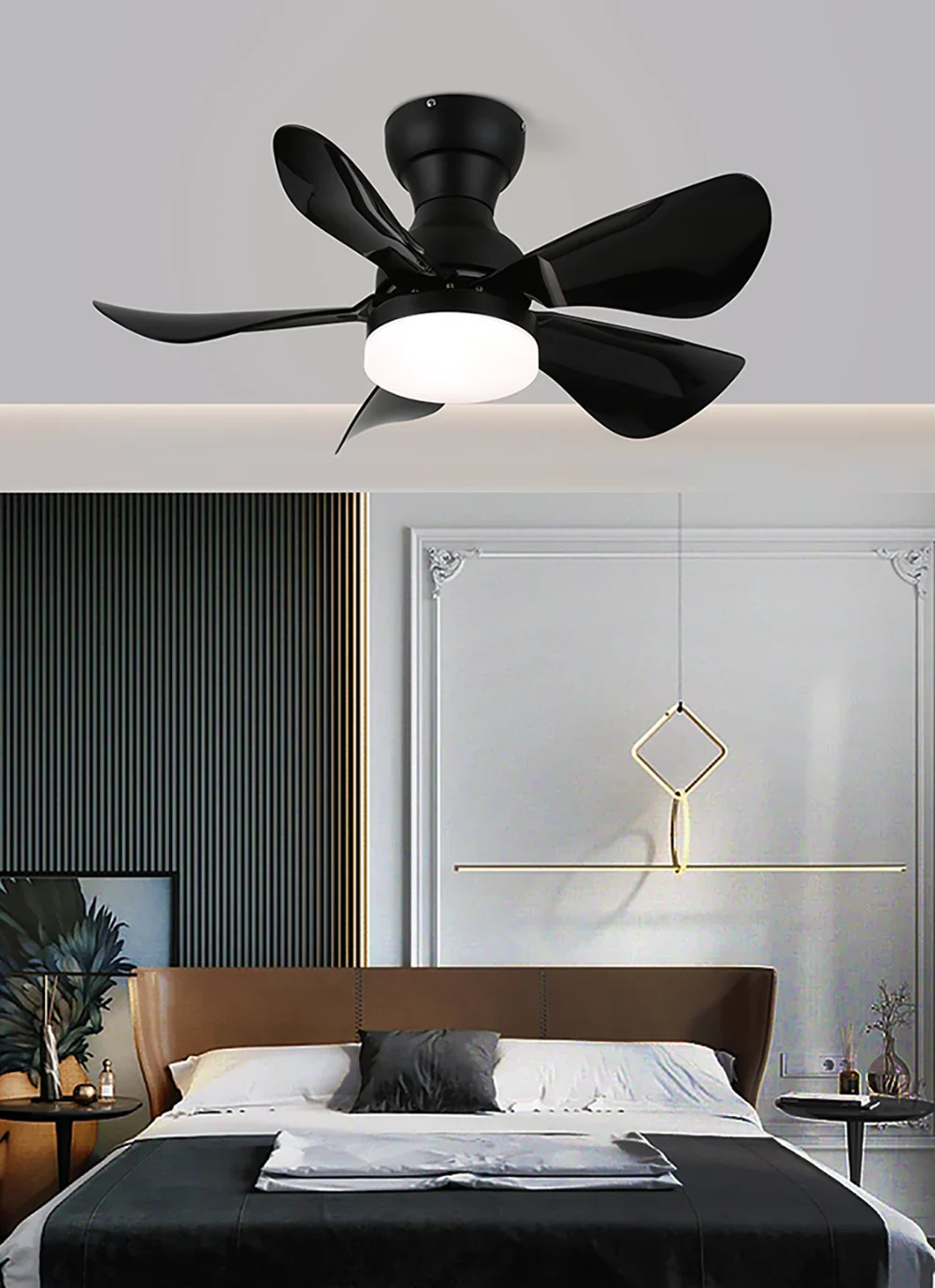 Arilia Small Blade Ceiling Fan Light - Image 4