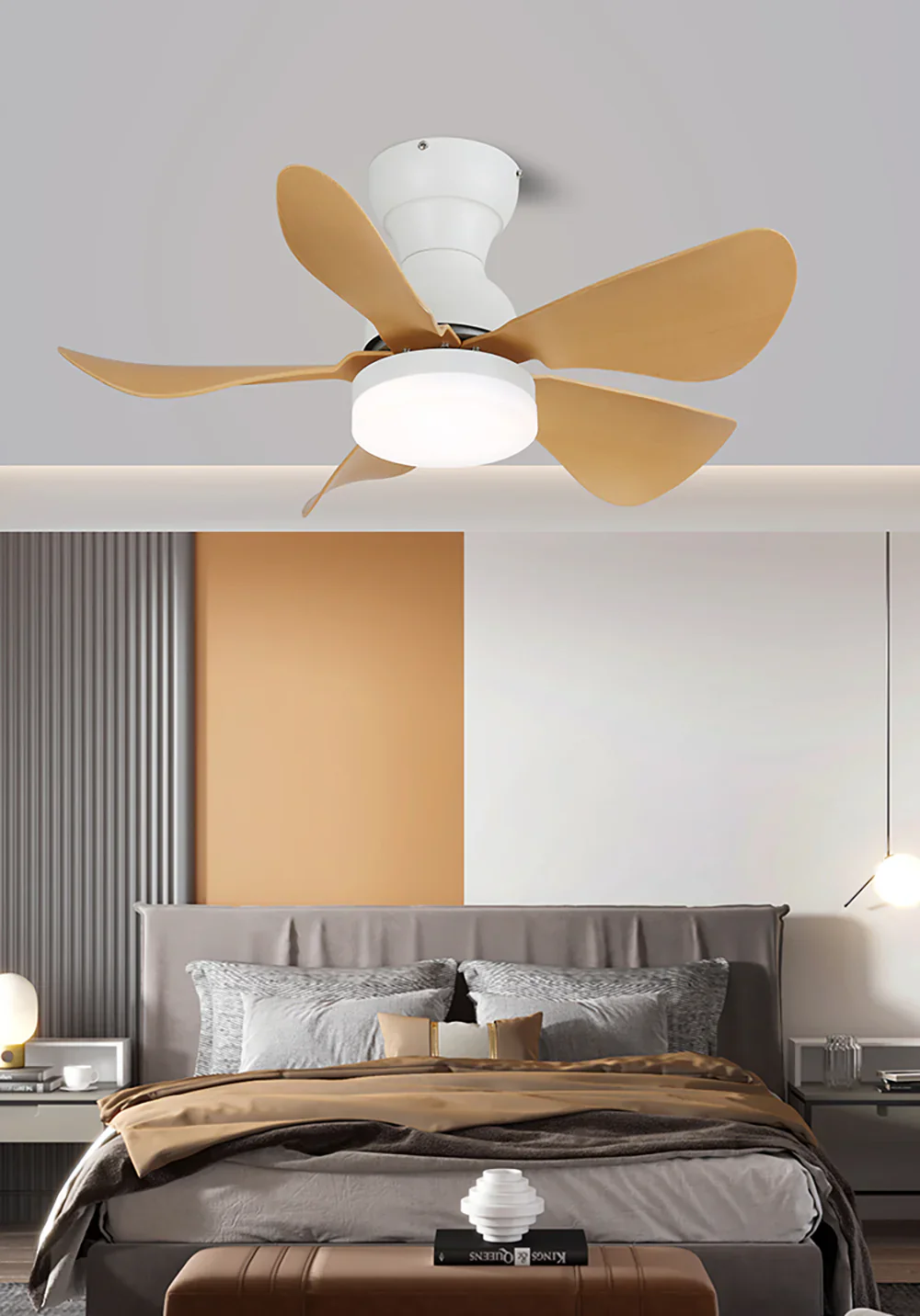 Arilia Small Blade Ceiling Fan Light - Image 6