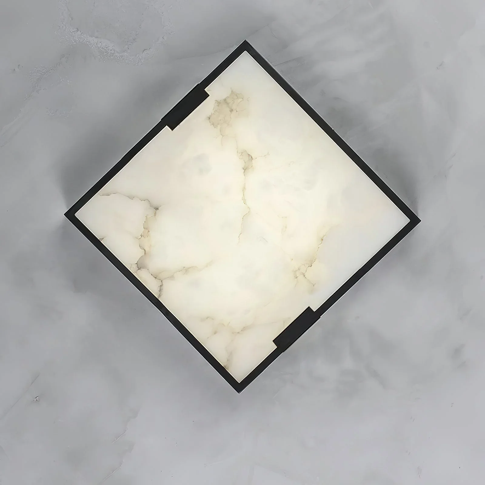 Arle Square Alabaster Black Ceiling Lamp - Image 12