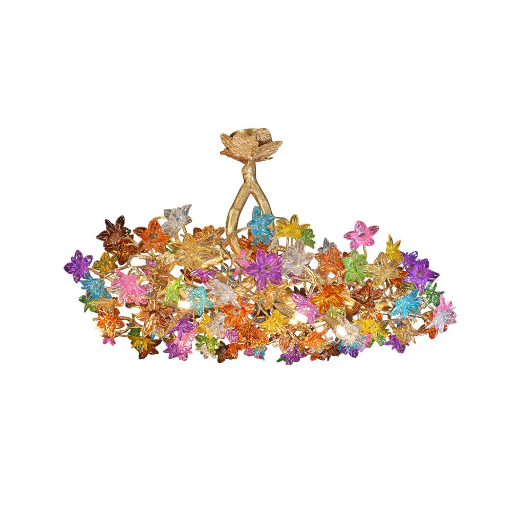 Art Stained Glass Tree Branch Chandelier - Image 16